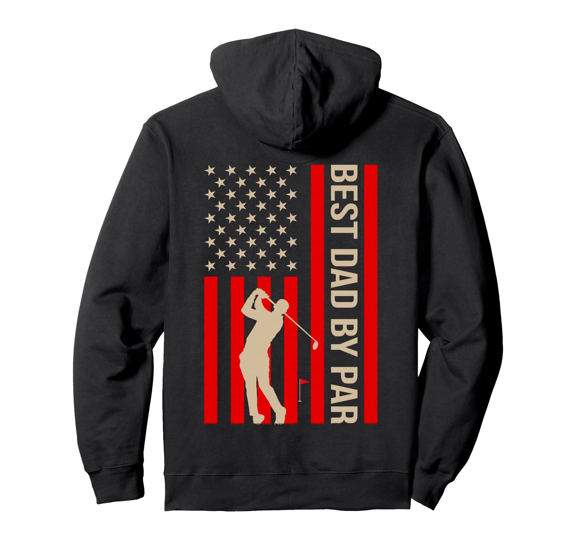 American Flag Golf Best Dad Par Golfing Hoodie - Aesthetic Graphic Unisex - T-Shirt, Sweatshirt, Hoodie