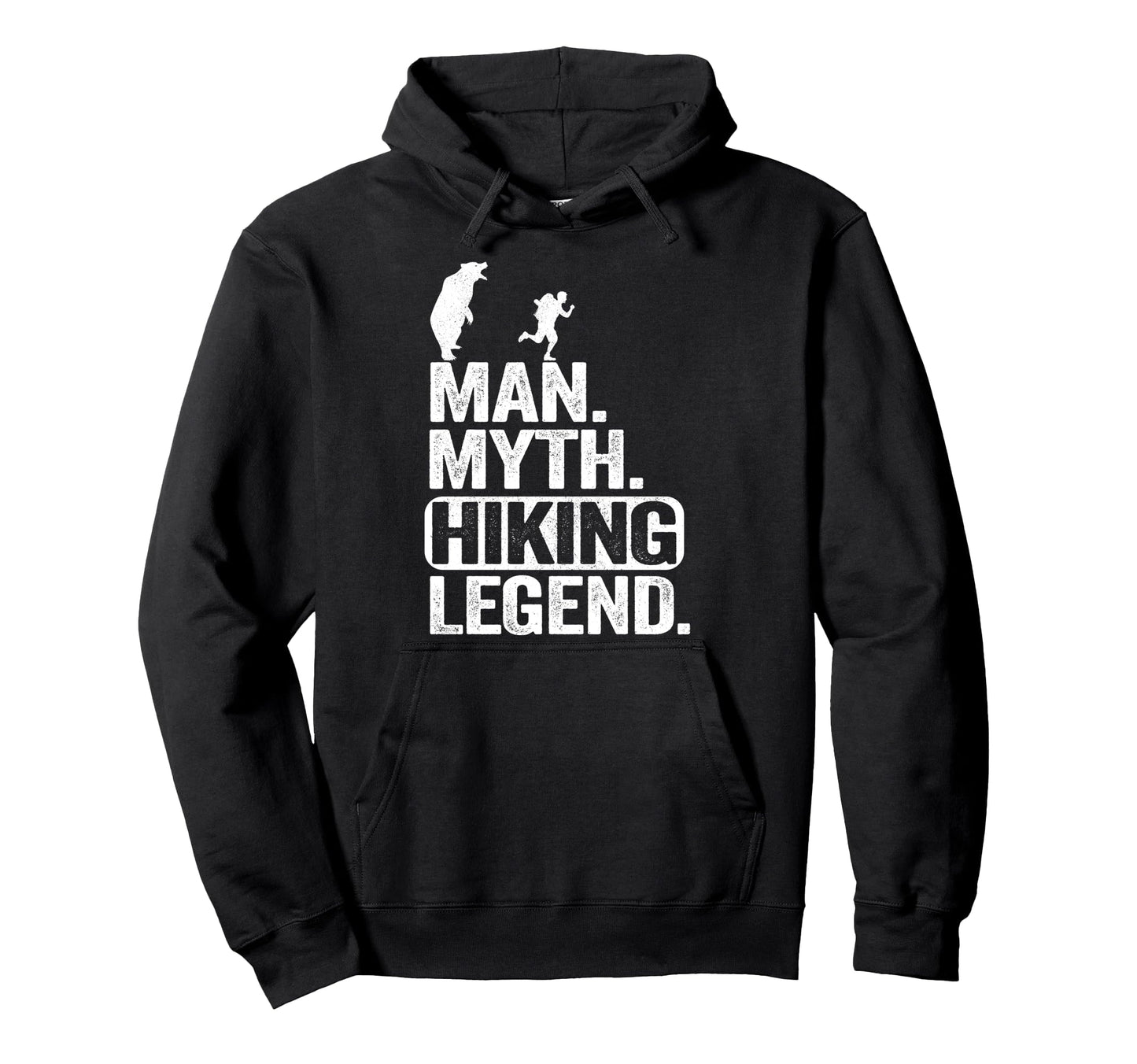 Myth Hiking Legend Hiker Grandpa Bear Hoodie - Aesthetic Graphic Unisex - T-Shirt, Sweatshirt, Hoodie