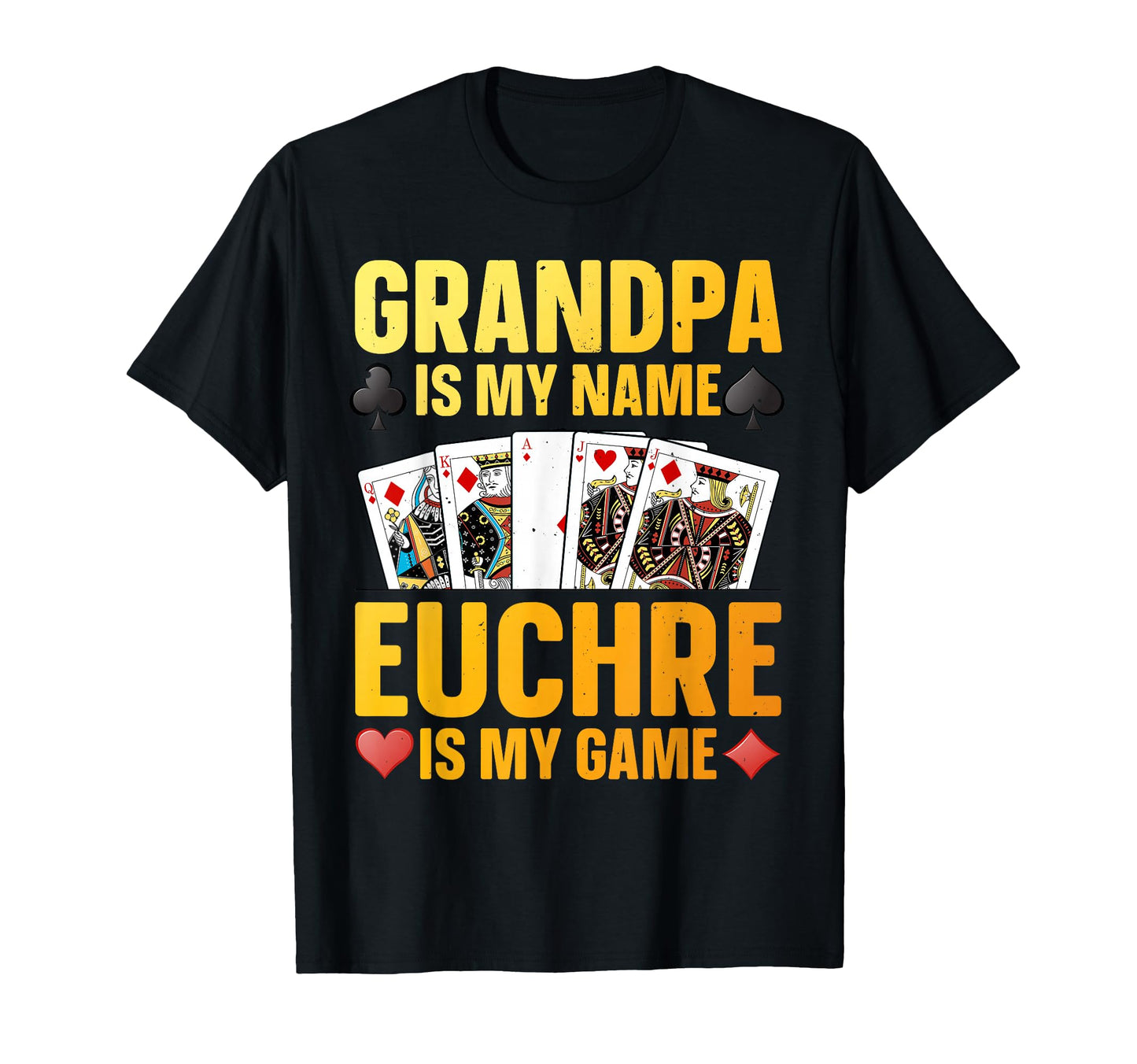 Euchre Art Grandpa Dad Card Player T-Shirt - Aesthetic Graphic Unisex - T-Shirt, Sweatshirt, Hoodie