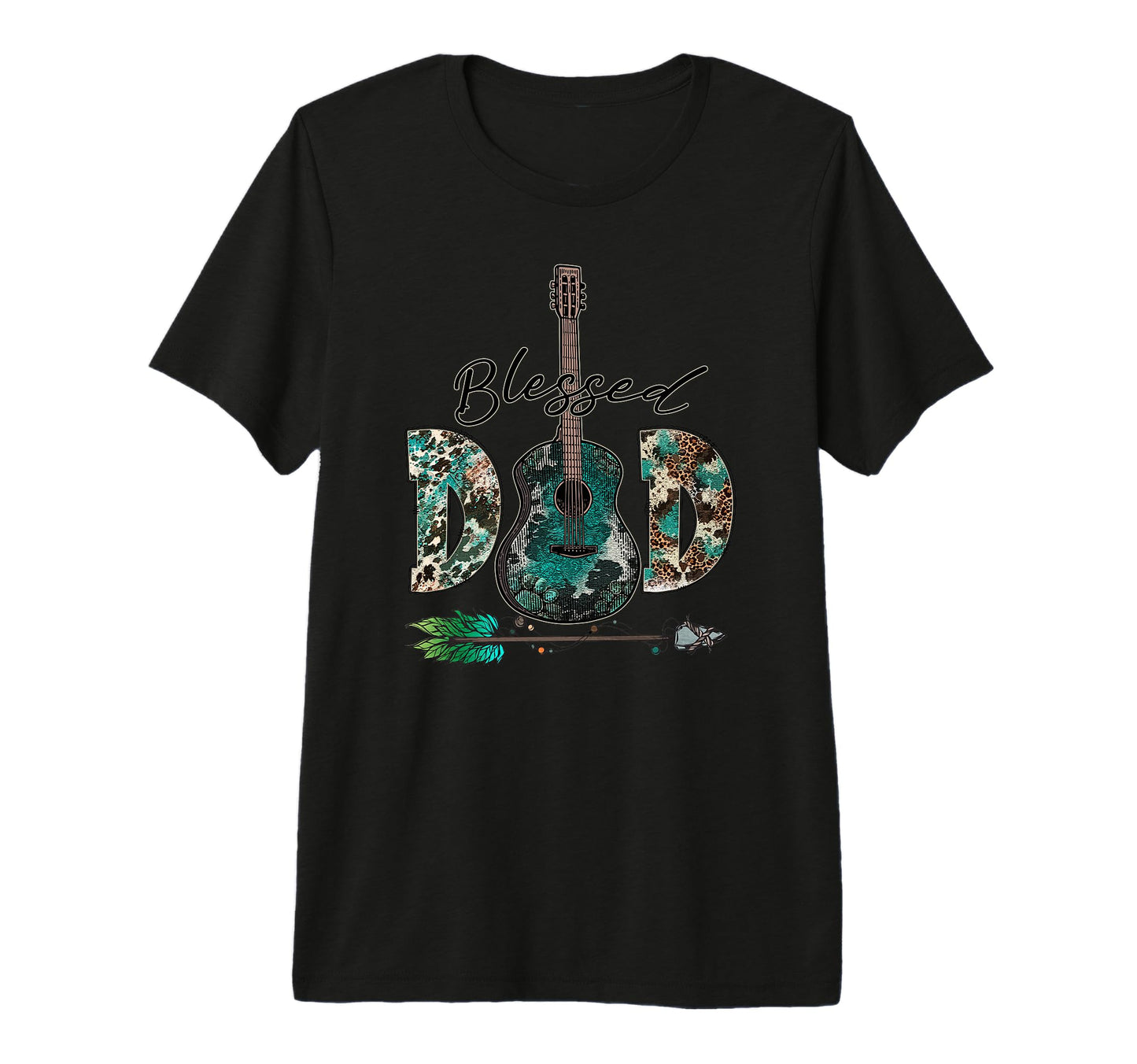 Blessed Dad Father Hero Musician T-Shirt - Novelty Apparel Men Women - T-Shirt, Sweatshirt, Hoodie