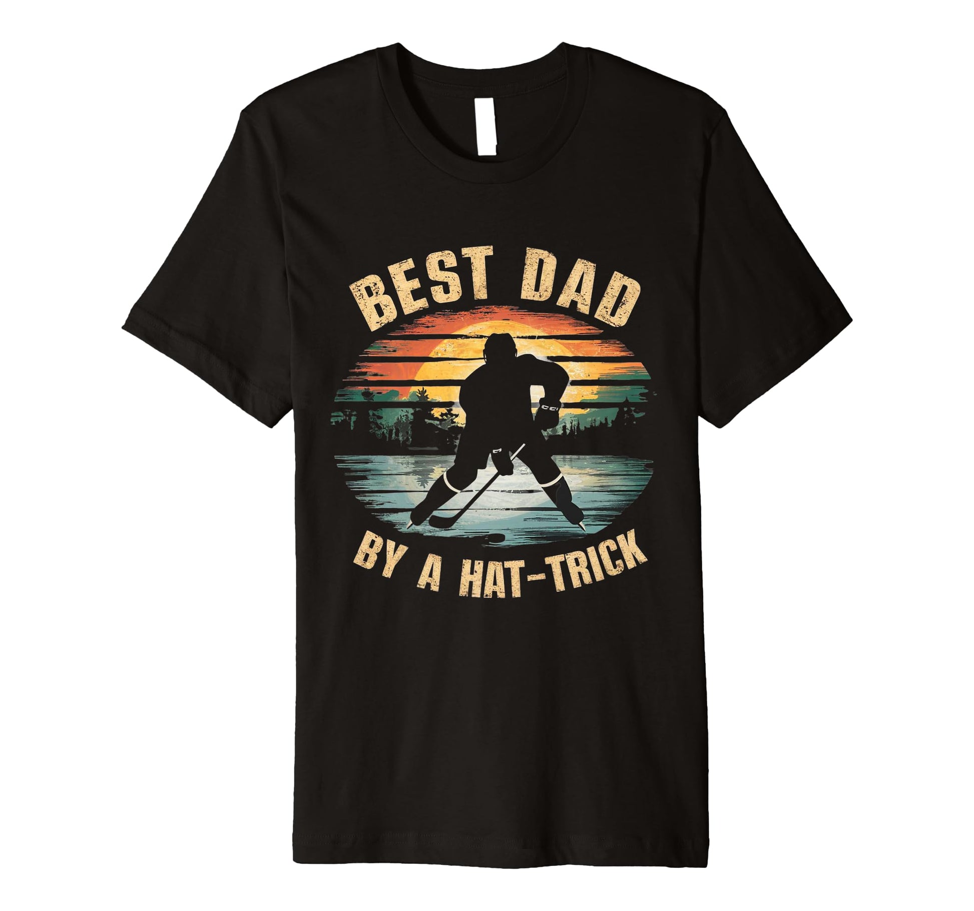 Funny Best Dad Hockey Love T-Shirt - Graphic Print for Adults - T-Shirt, Sweatshirt, Hoodie