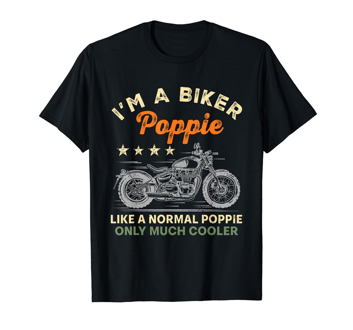 Im Biker Poppie Motorcycle Rider Fathers T-Shirt - Minimalist Print Unisex - T-Shirt, Sweatshirt, Hoodie