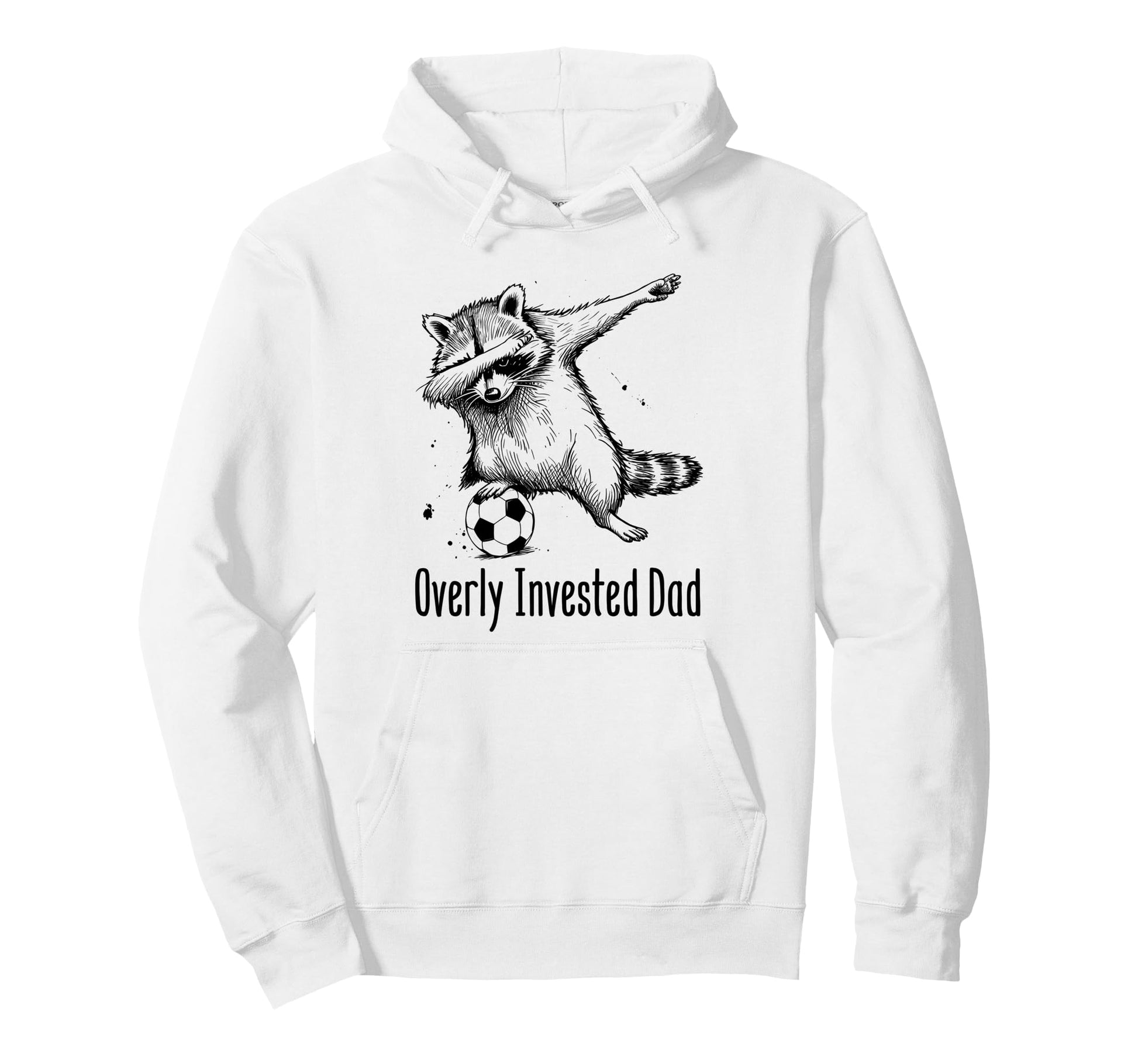 Overly Invested Dad Funny Soccer Parent Hoodie - Minimalist Print Unisex - T-Shirt, Sweatshirt, Hoodie