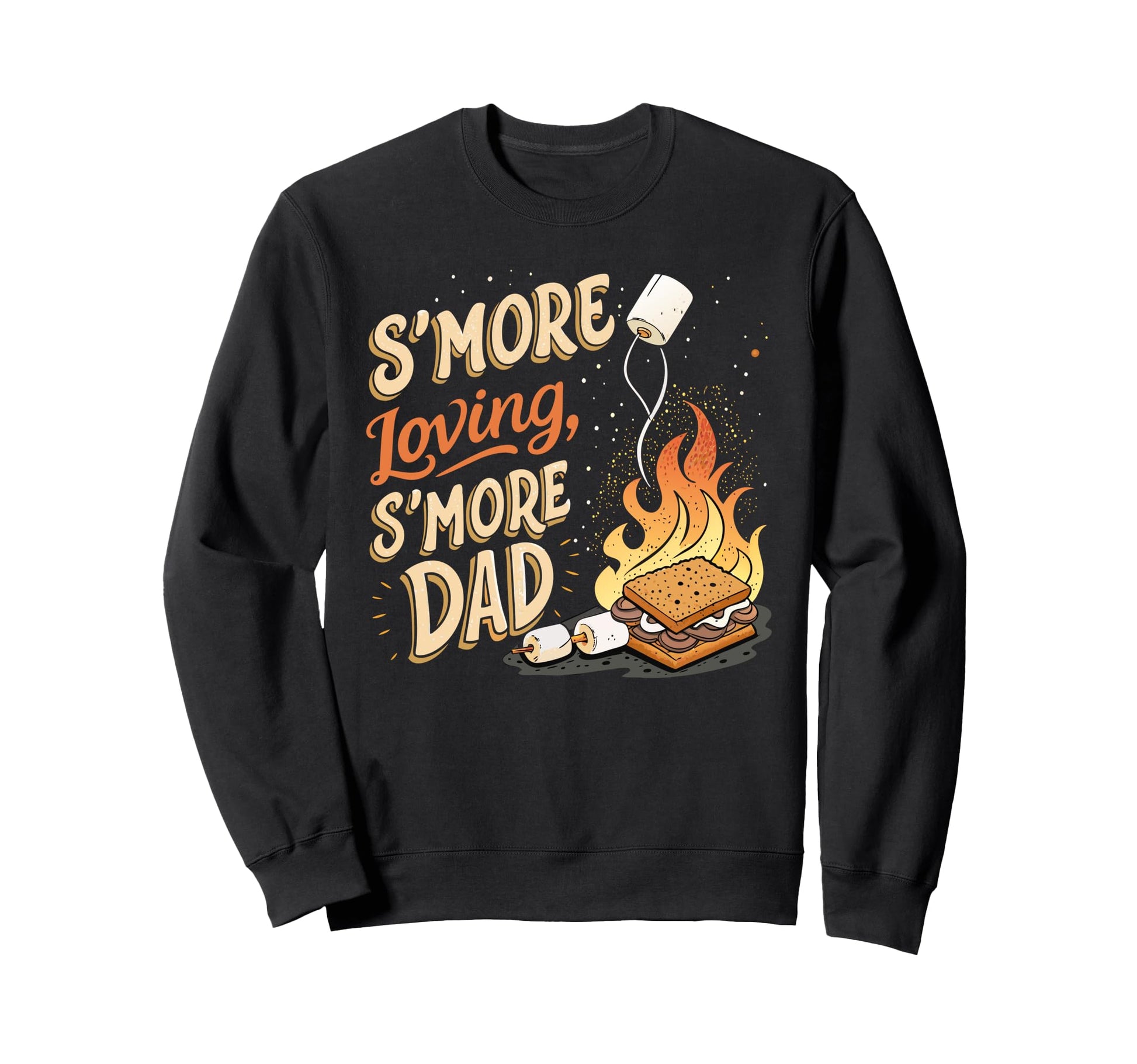 Camping Marshmallow Funny Sweatshirt - Casual Everyday Wear for Adults - T-Shirt, Sweatshirt, Hoodie