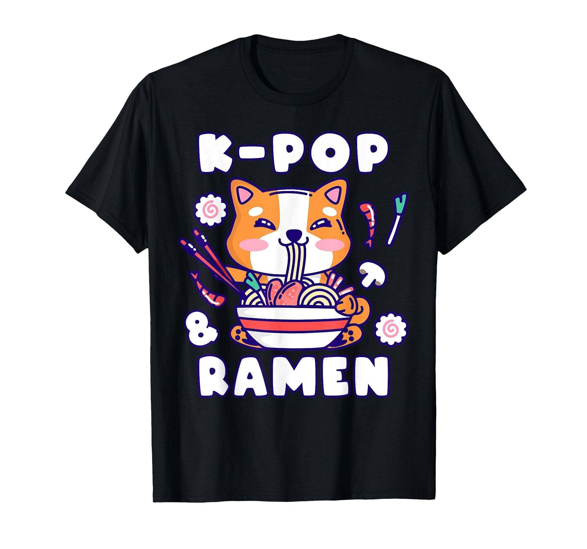 Shiba Inu K Pop Ramen Korean Music T-Shirt - Streetwear Style Unisex - T-Shirt, Sweatshirt, Hoodie