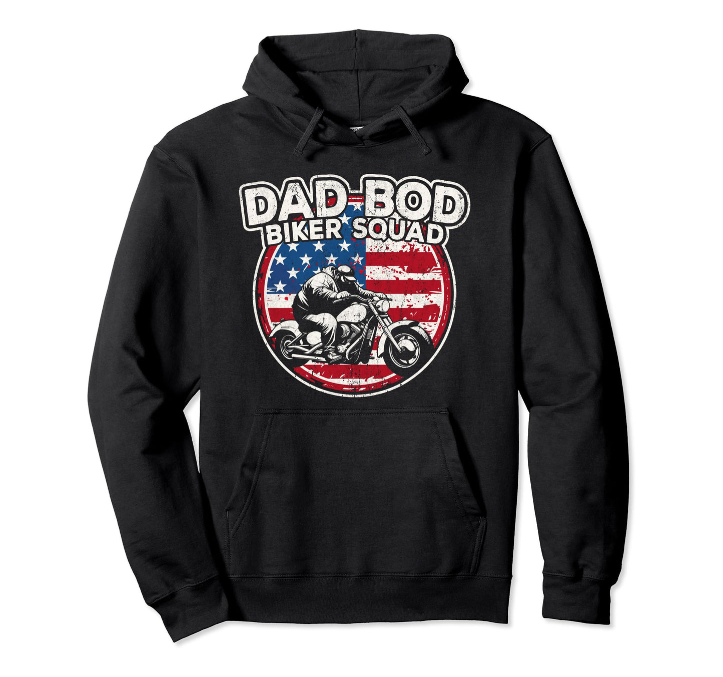 Dad Bod Biker Squad Biker Dad Motorcycle Hoodie - Novelty Apparel Unisex - T-Shirt, Sweatshirt, Hoodie