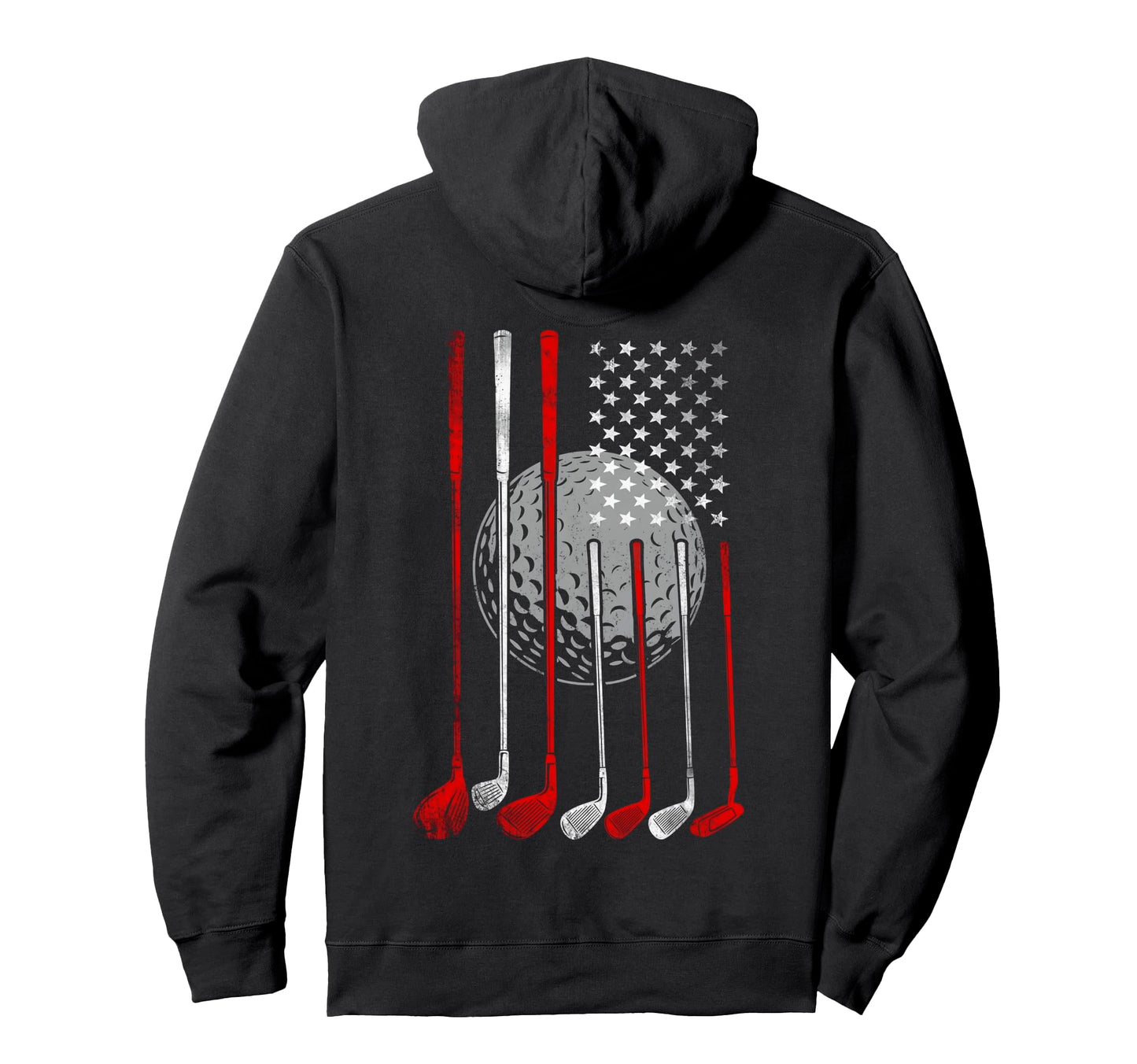 Patriotic Golf Player 4Th July American Golf Hoodie - Graphic Print Unisex - T-Shirt, Sweatshirt, Hoodie