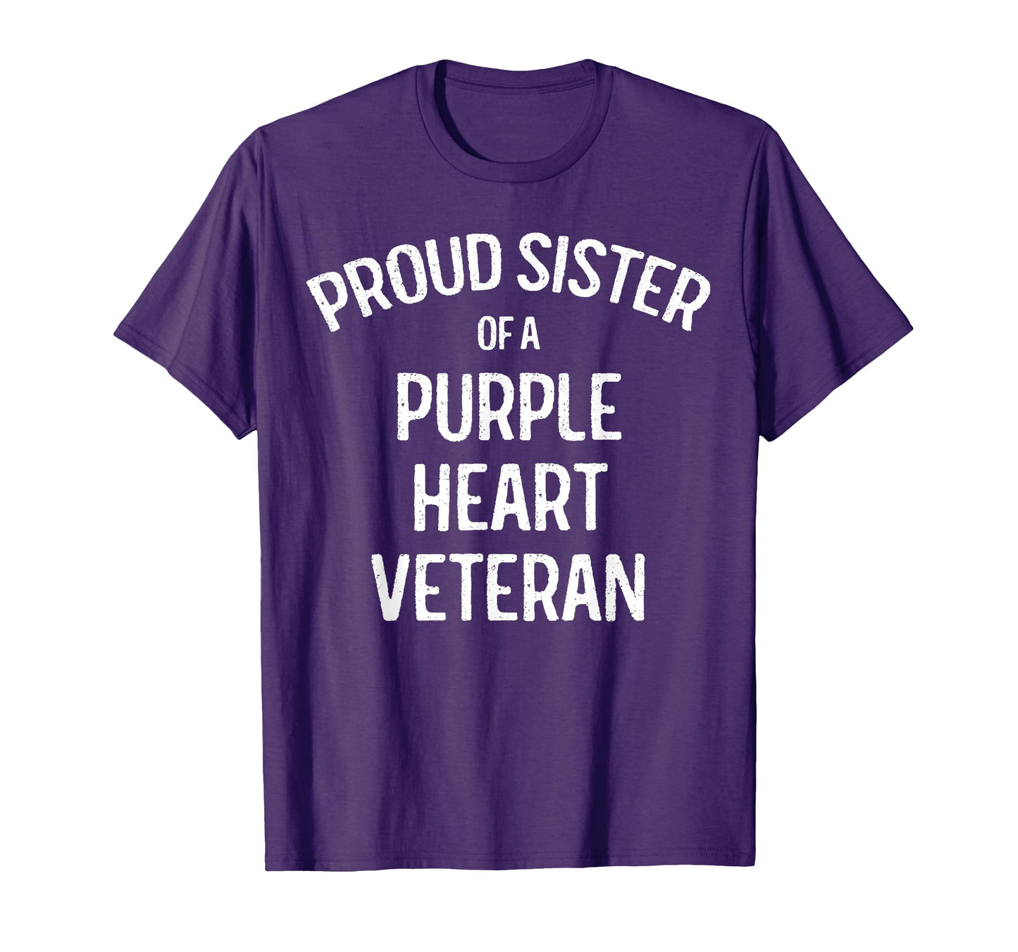 Sister Purple Heart Veteran Proud T-Shirt - Custom Art Print for Adults - T-Shirt, Sweatshirt, Hoodie