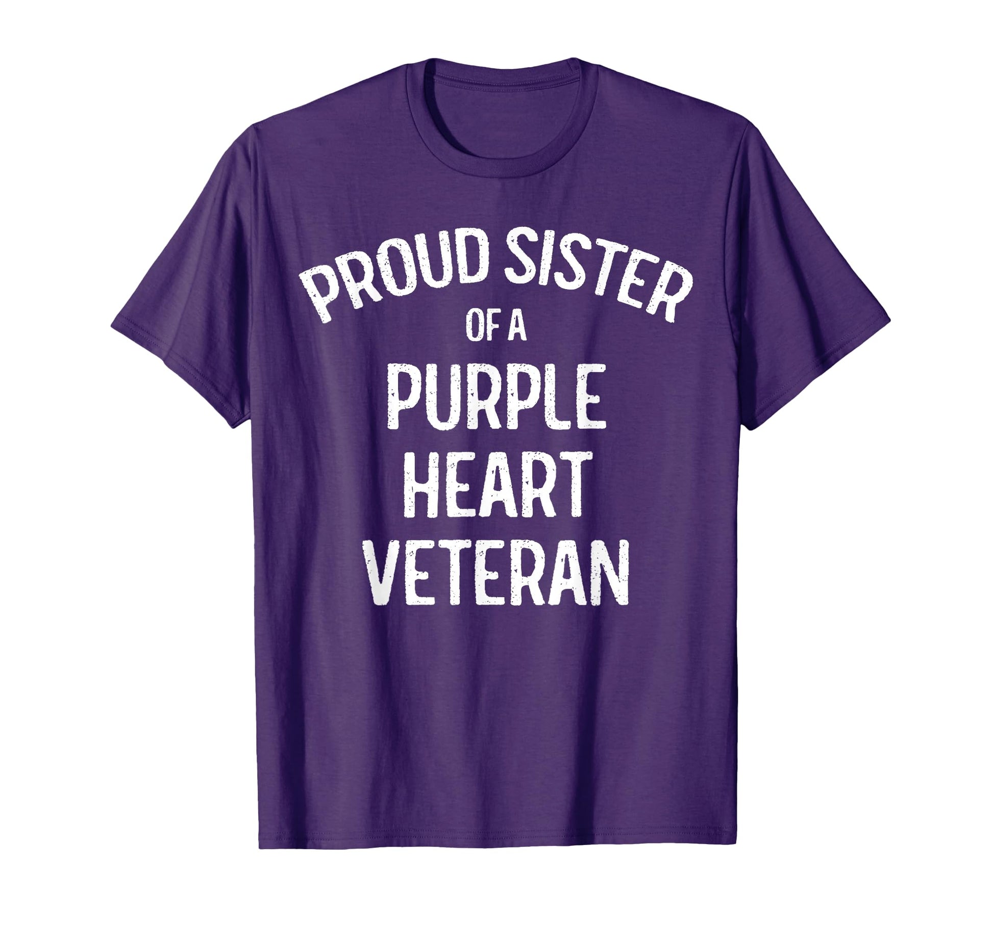Sister Purple Heart Veteran Proud T-Shirt - Custom Art Print for Adults - T-Shirt, Sweatshirt, Hoodie