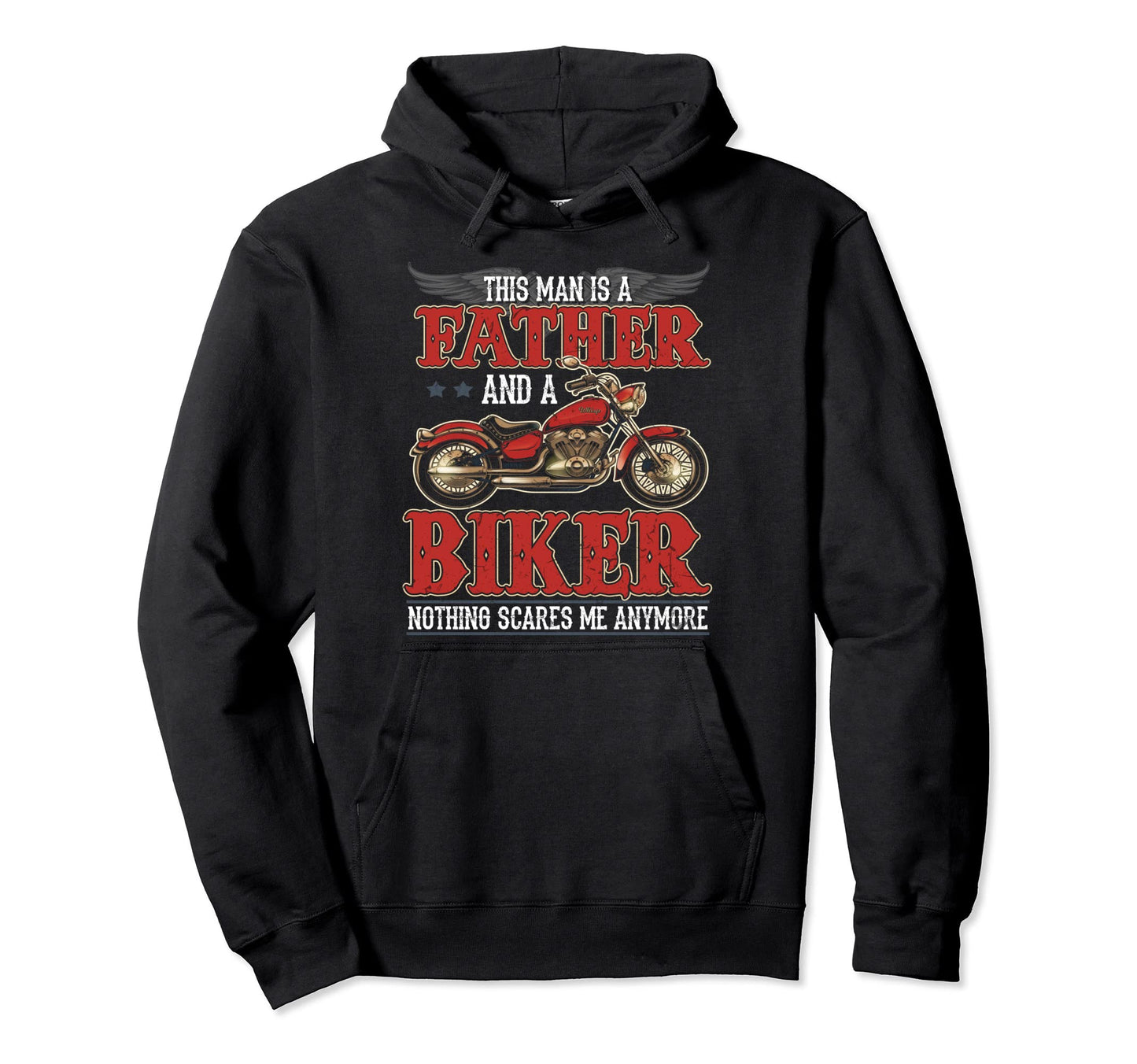 This Is Father And Biker Biker Dad Hoodie - Novelty Apparel Men Women - T-Shirt, Sweatshirt, Hoodie