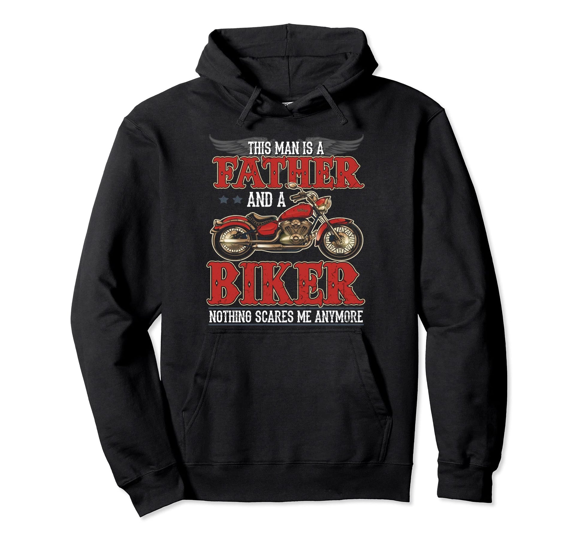 This Is Father And Biker Biker Dad Hoodie - Novelty Apparel Men Women - T-Shirt, Sweatshirt, Hoodie
