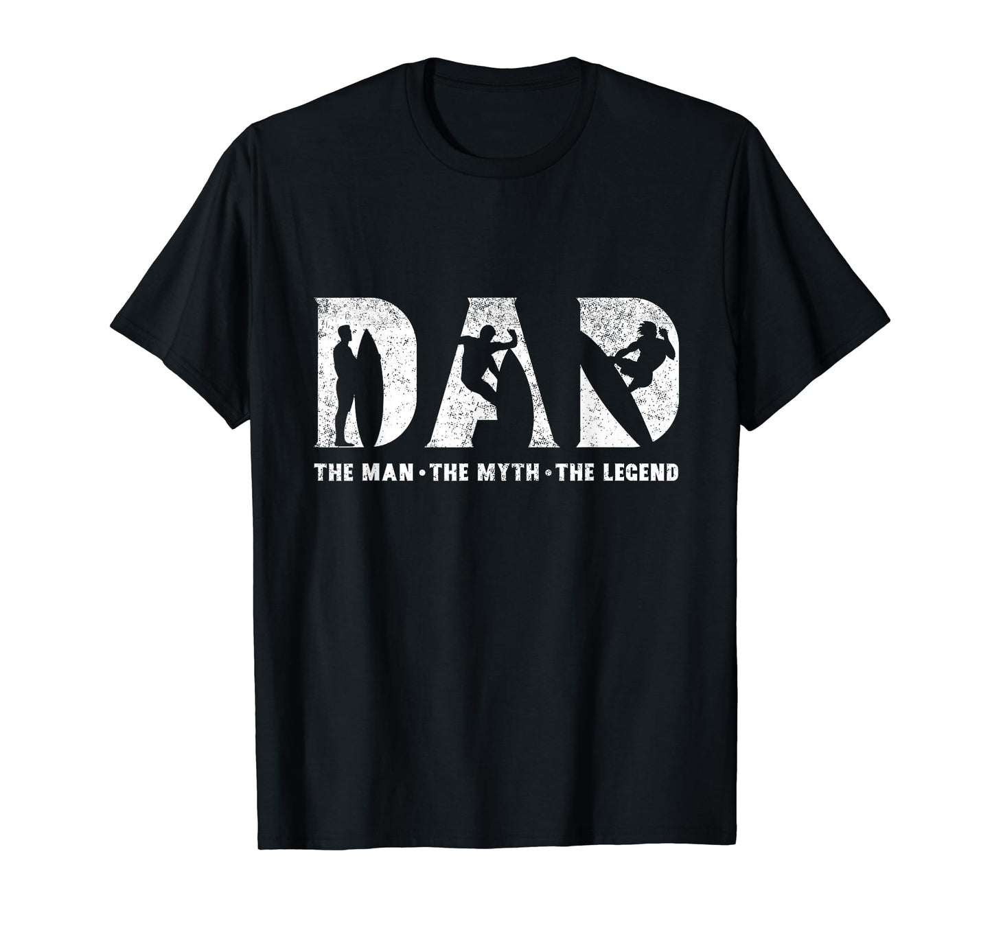 Surfing Dad Myth Legend Fathers Day T-Shirt - Graphic Print Unisex - T-Shirt, Sweatshirt, Hoodie