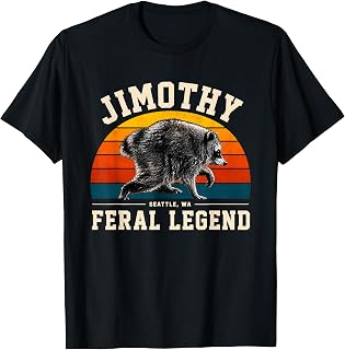 Jimothy Raccoon Seattle Feral Legend Meme T-Shirt Unisex T-shirt, Sweatshirt, Hoodie, Long Sleeve Tee - T-Shirt, Sweatshirt, Hoodie