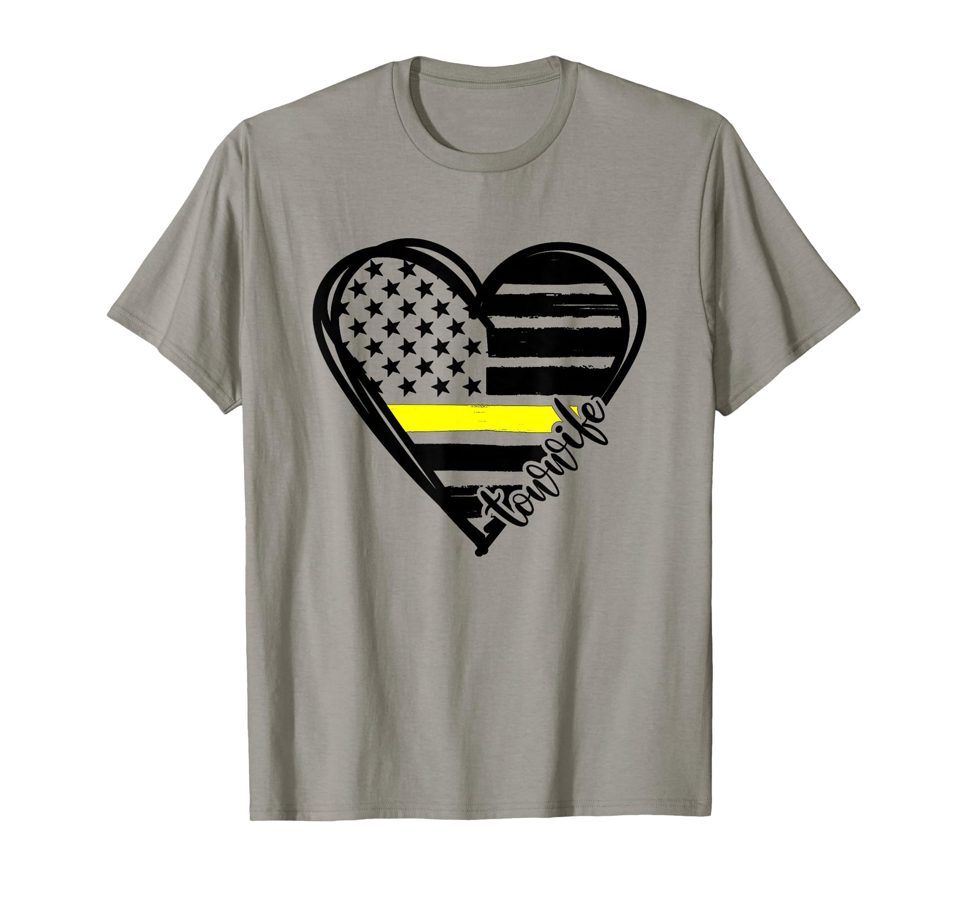 Tow Wife Heart Tow Truck Wife Tow Truck T-Shirt - Minimalist Print Unisex - T-Shirt, Sweatshirt, Hoodie