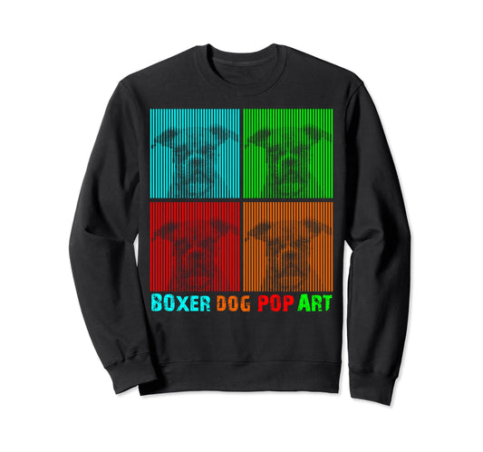 Boxer Boxer Pop Art Sweatshirt - Graphic Print for Adults - T-Shirt, Sweatshirt, Hoodie