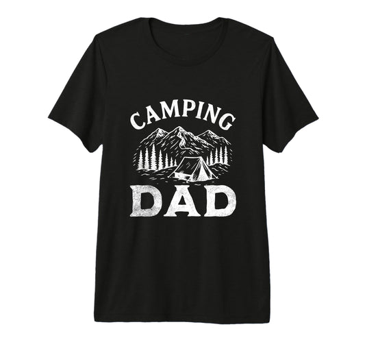Camping Dad Mountain Outdoor Camper T-Shirt - Graphic Print for Adults - T-Shirt, Sweatshirt, Hoodie