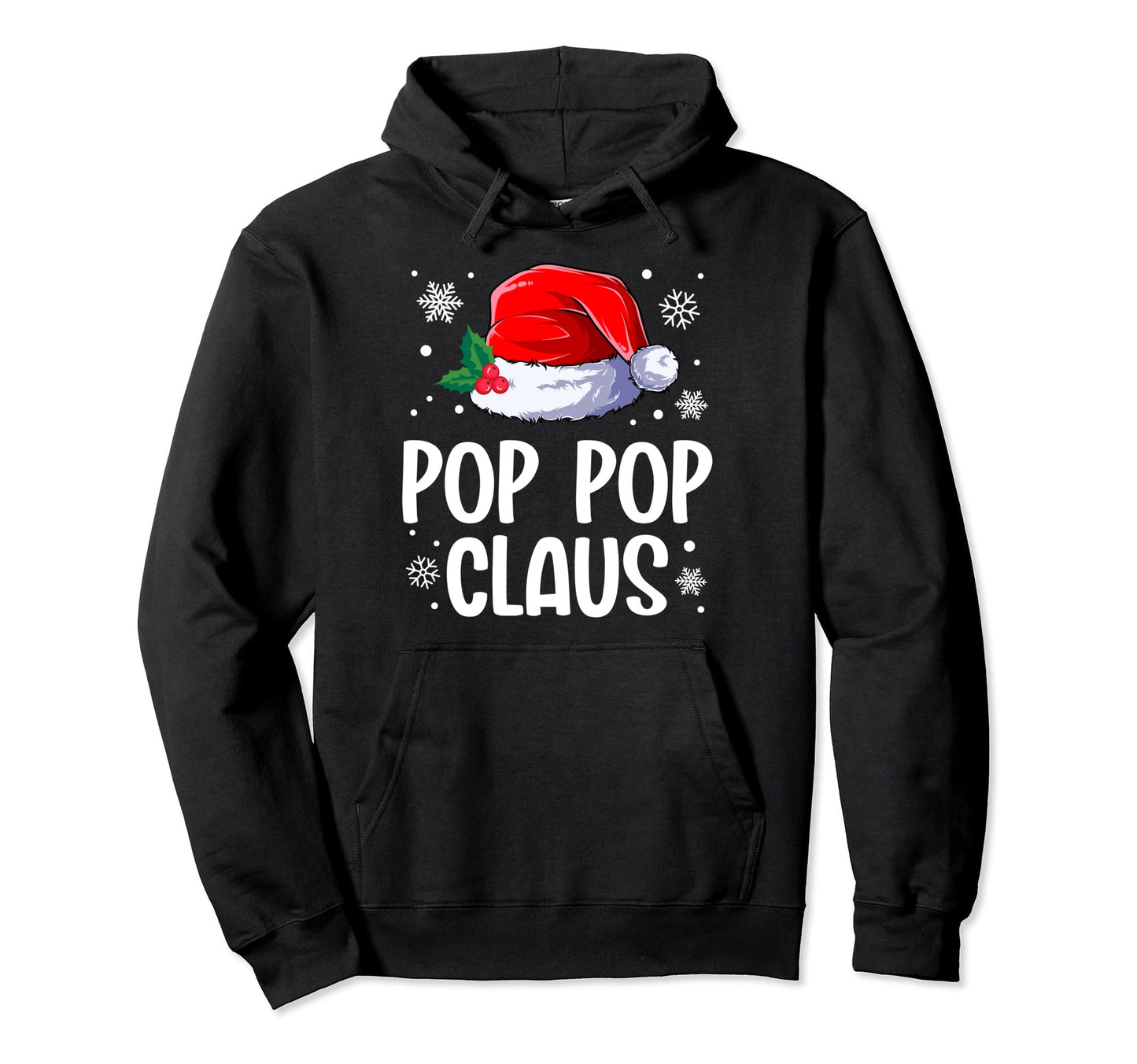 Pop Pop Claus Santa Matching Family Hoodie - Aesthetic Graphic for Adults - T-Shirt, Sweatshirt, Hoodie