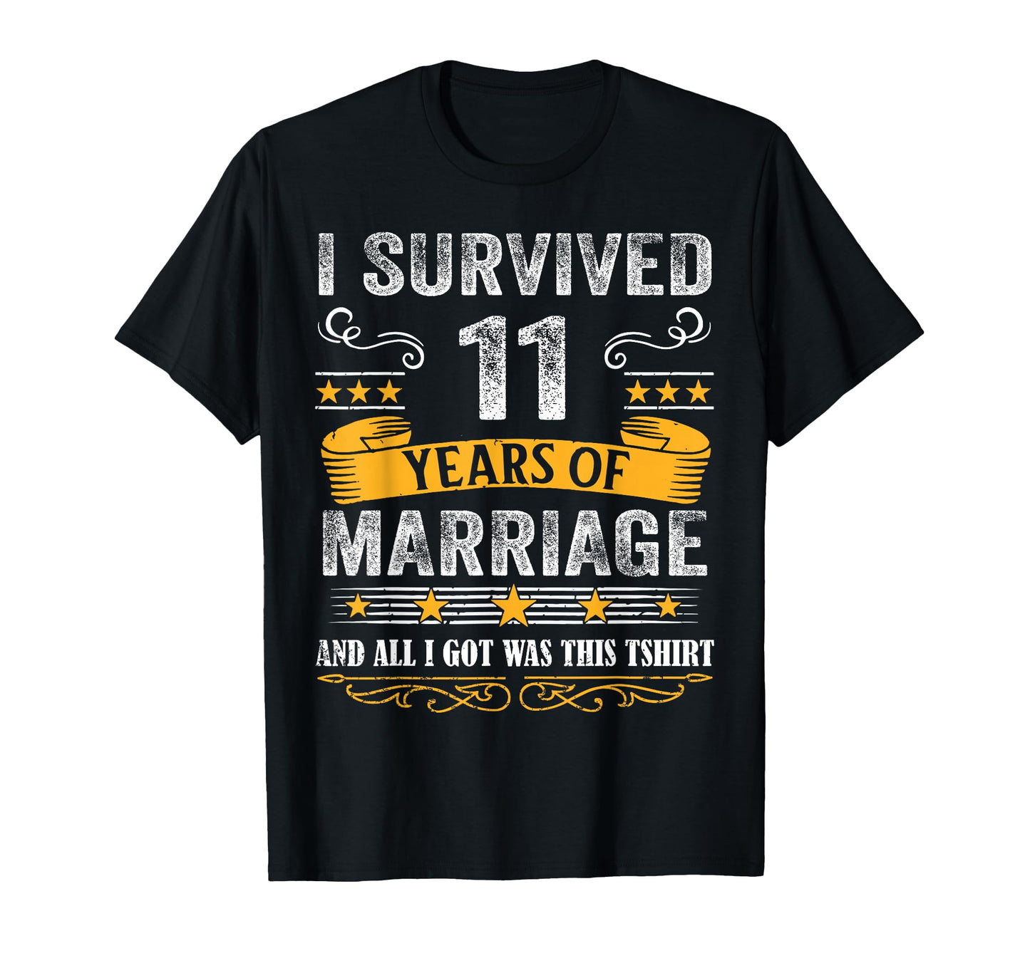 11Th Wedding Anniversary Couples Husband T-Shirt - Novelty Apparel Unisex - T-Shirt, Sweatshirt, Hoodie