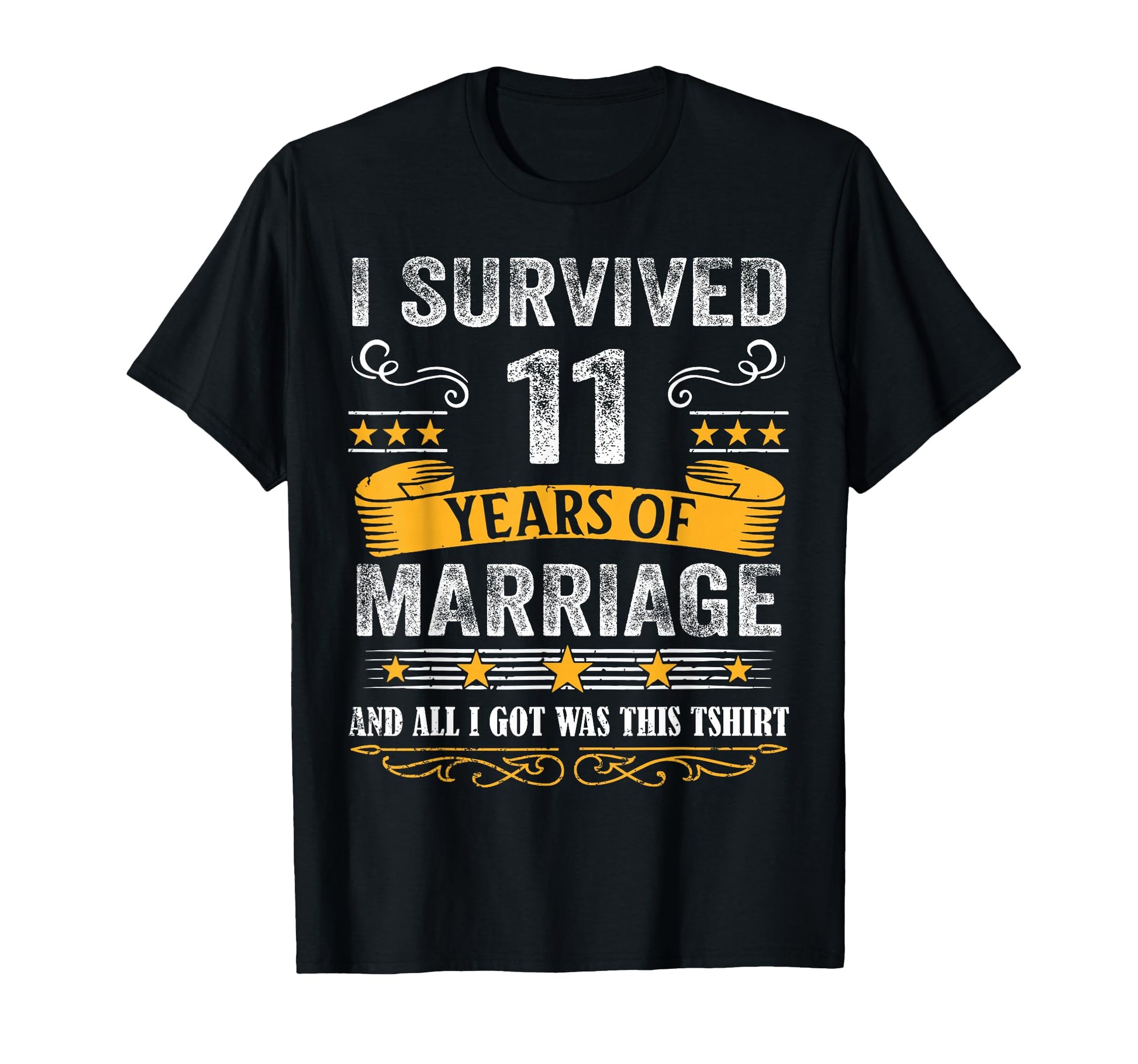 11Th Wedding Anniversary Couples Husband T-Shirt - Novelty Apparel Unisex - T-Shirt, Sweatshirt, Hoodie