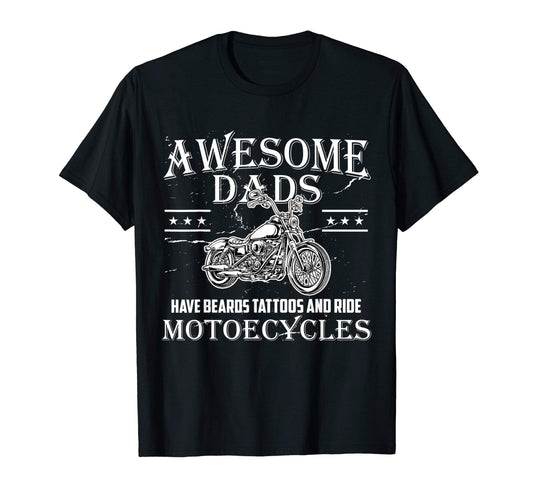 Awesome Dad Beard Tattoos And T-Shirt - Novelty Apparel for Adults - T-Shirt, Sweatshirt, Hoodie