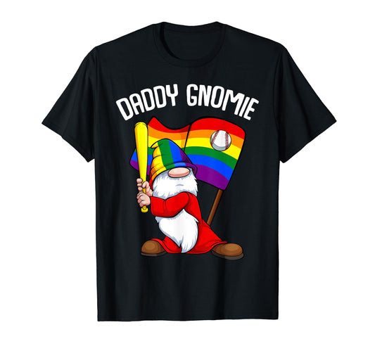 Baseball Daddy Gnome Lgbt Q Gay Pride T-Shirt - Aesthetic Graphic Unisex - T-Shirt, Sweatshirt, Hoodie