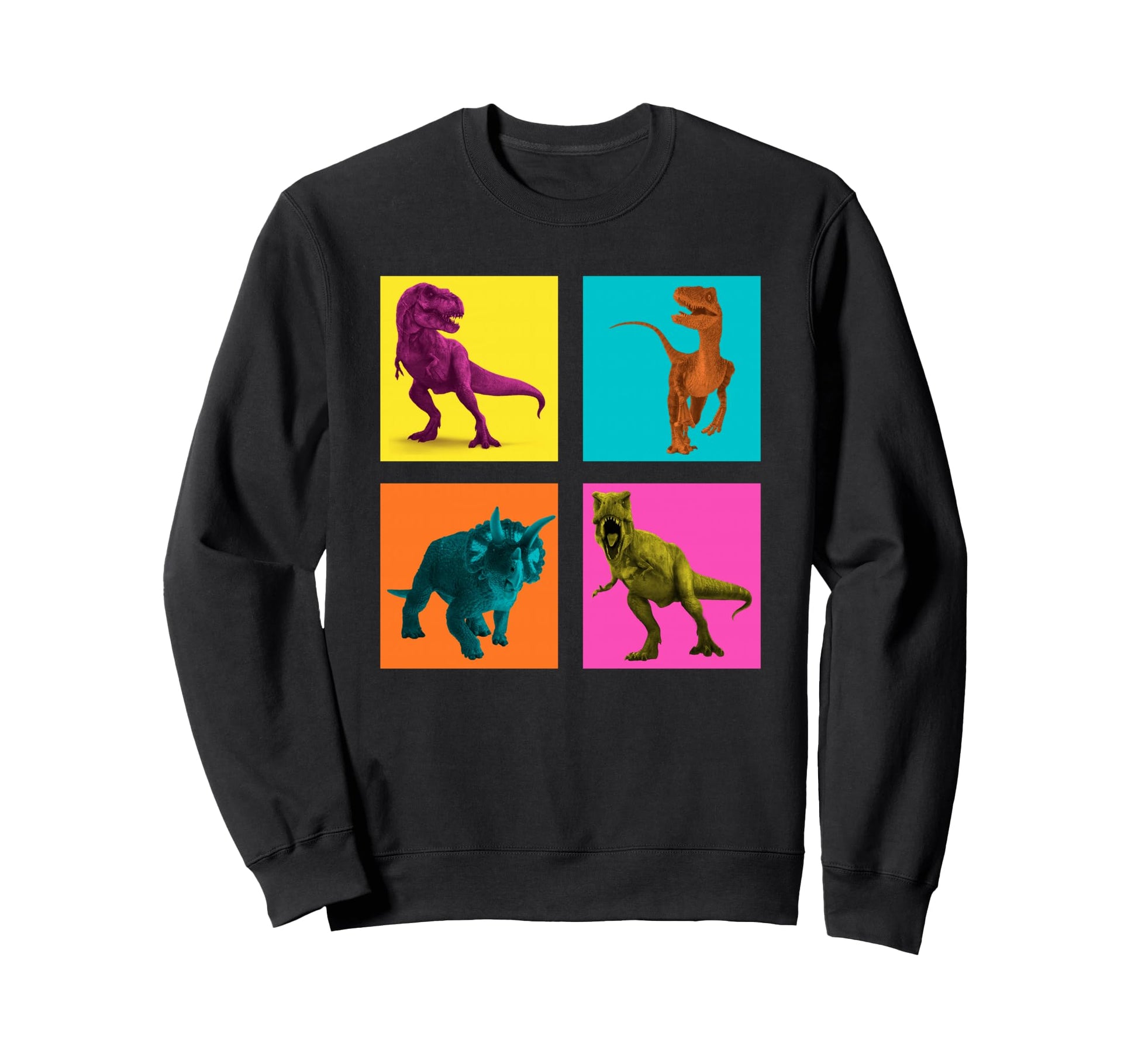 Dinosaur Color Pop Art Sweatshirt - Custom Art Print for Adults - T-Shirt, Sweatshirt, Hoodie
