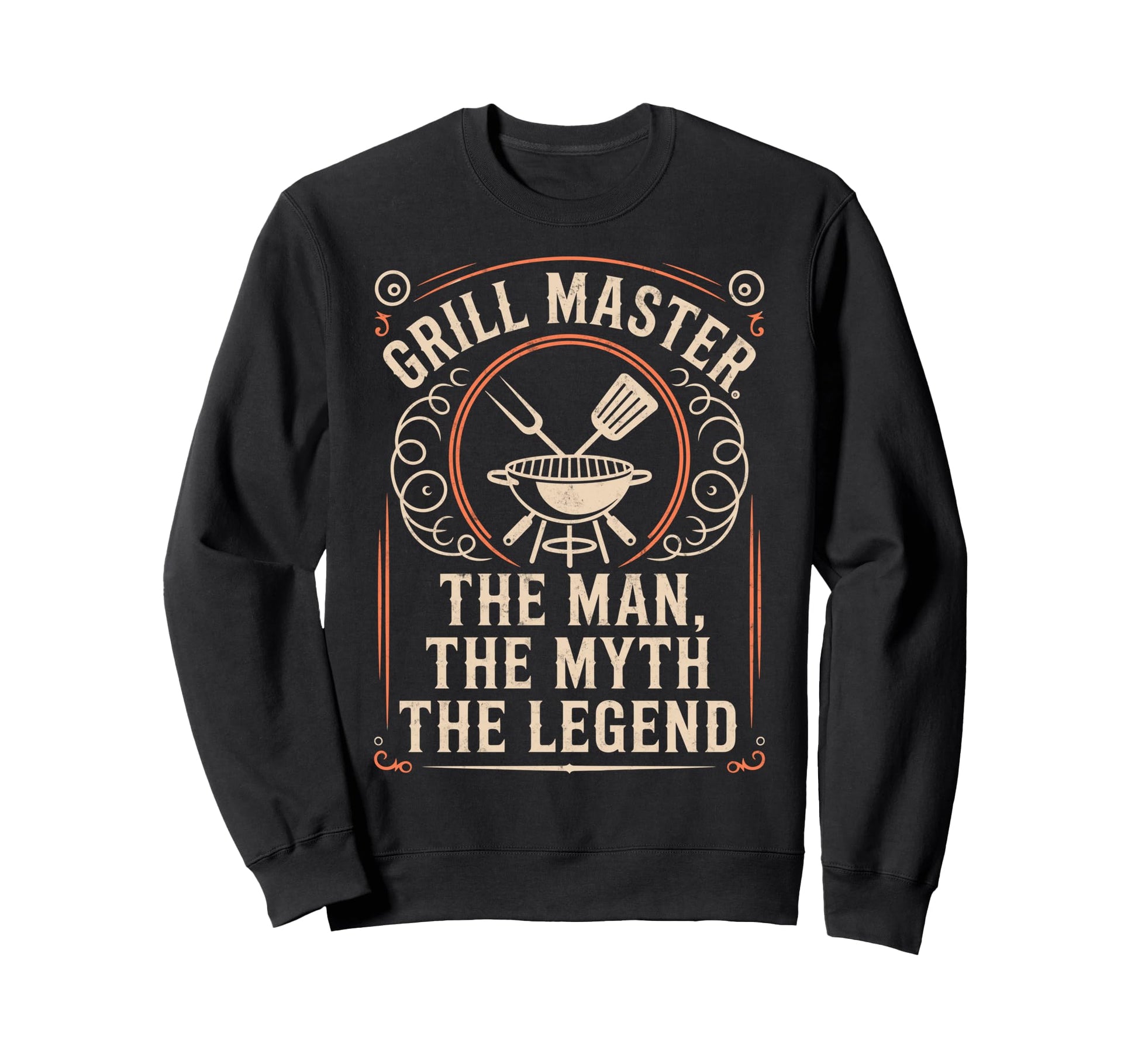 Funny Bbq Dad Grill Master Myth Legend Sweatshirt - Trendy Graphic Unisex - T-Shirt, Sweatshirt, Hoodie