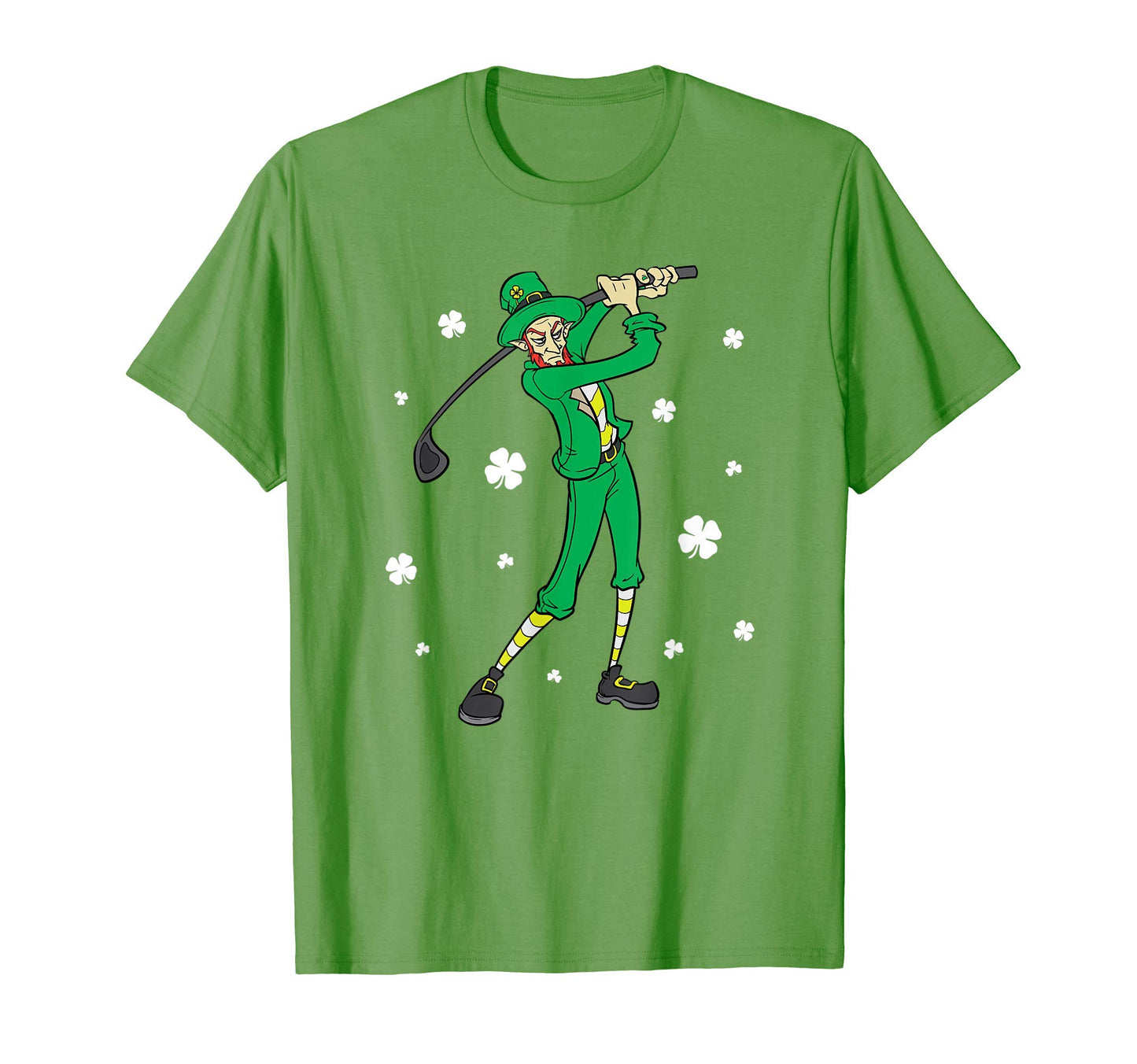 St Patricks Day Golf Golfer Golfing T-Shirt - Aesthetic Graphic for Adults - T-Shirt, Sweatshirt, Hoodie