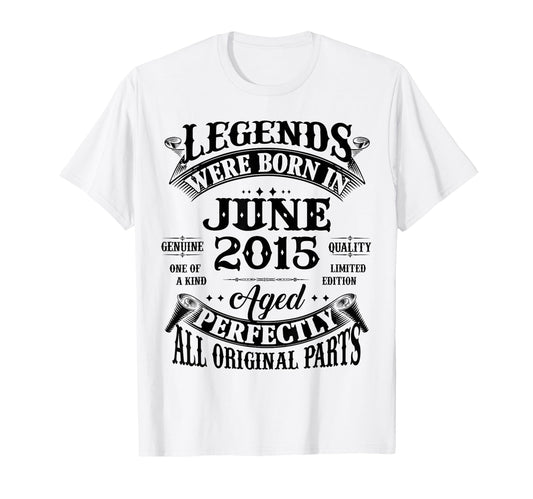 11Th Birthday Gift Legend Born June T-Shirt - Streetwear Style Men Women - T-Shirt, Sweatshirt, Hoodie