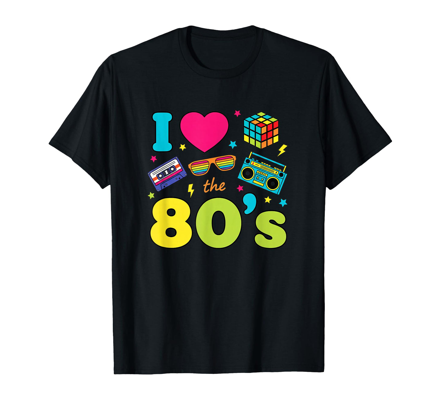 Dad I Love 80S 80S Nostalgia Dad T-Shirt - Fun Novelty Design Men Women - T-Shirt, Sweatshirt, Hoodie
