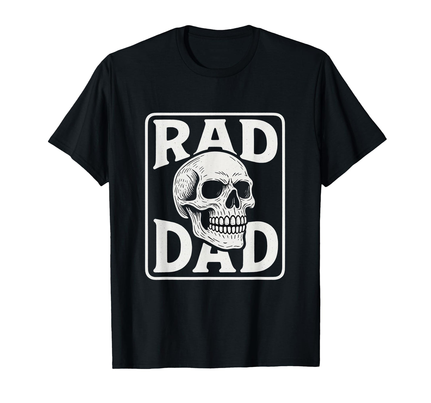 Rad Dad Skull Art Skate T-Shirt - Trendy Graphic for Adults - T-Shirt, Sweatshirt, Hoodie