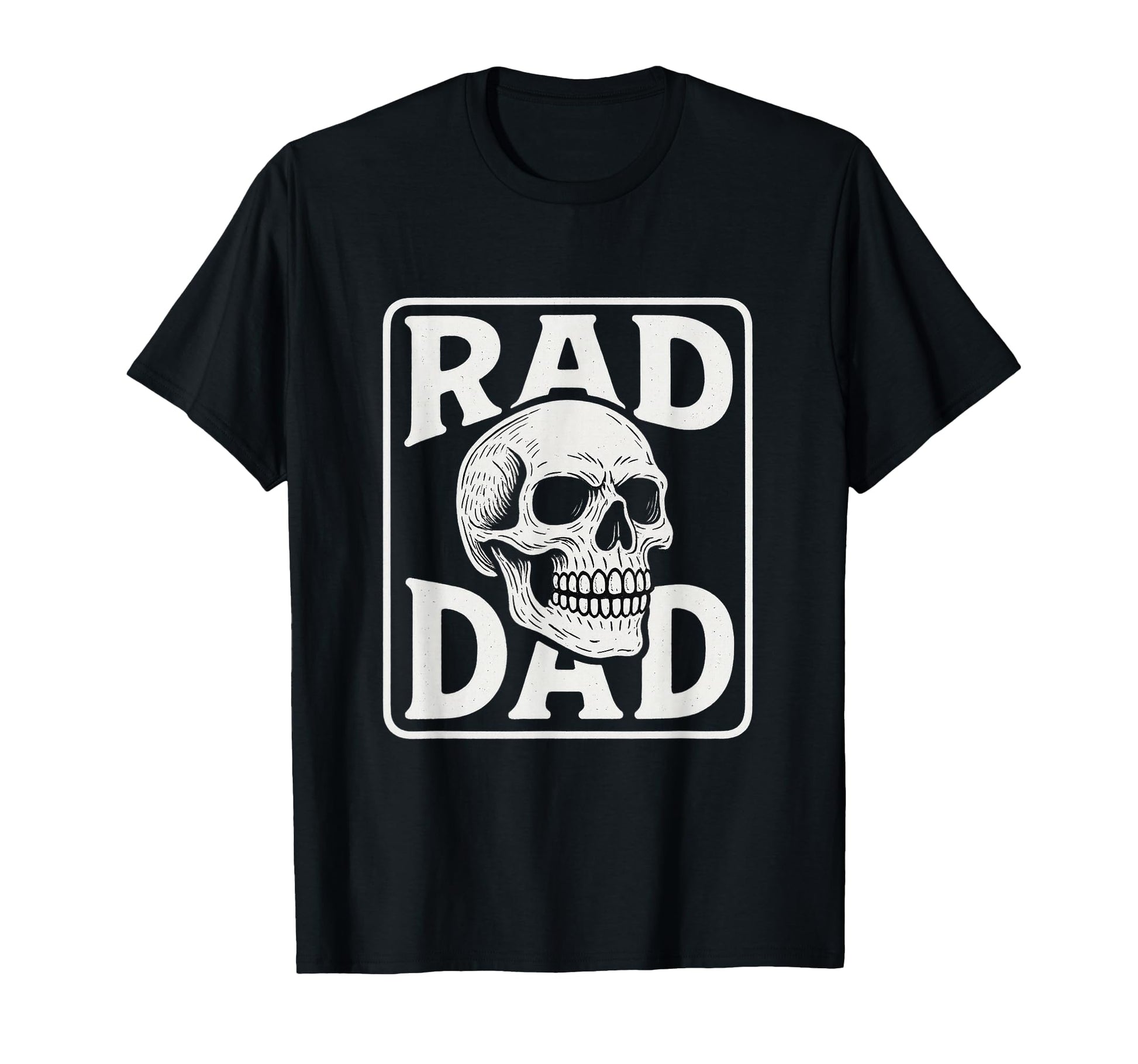 Rad Dad Skull Art Skate T-Shirt - Trendy Graphic for Adults - T-Shirt, Sweatshirt, Hoodie