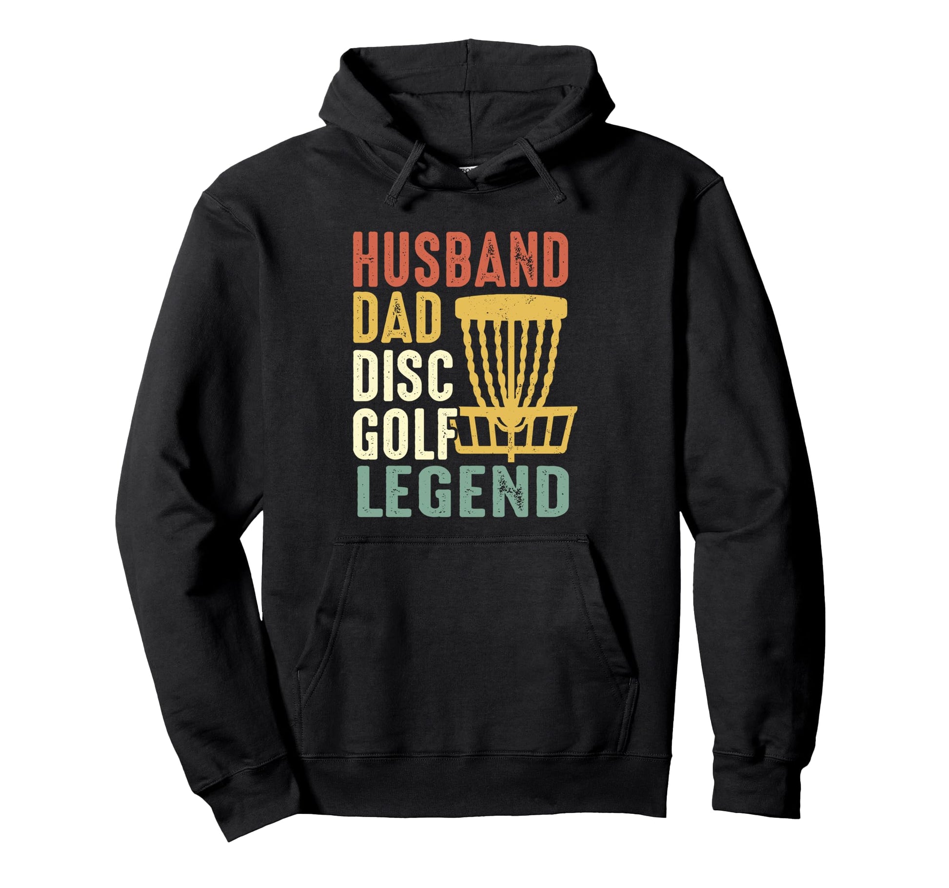 Husband Dad Disc Golf Legend Funny Hoodie - Fun Novelty Design Unisex - T-Shirt, Sweatshirt, Hoodie