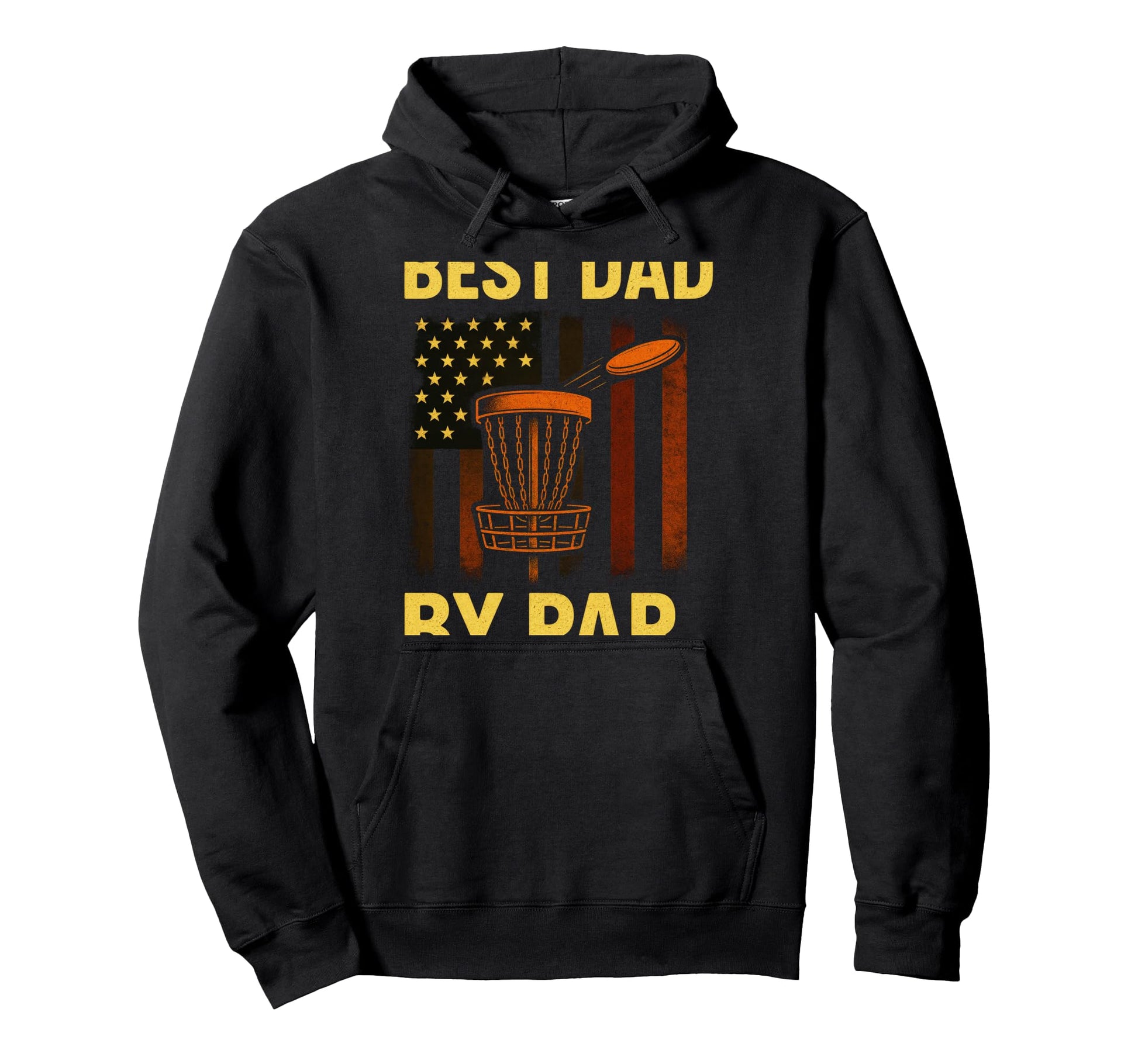 Best Dad Par Funny Disc Golf American Hoodie - Graphic Print Unisex - T-Shirt, Sweatshirt, Hoodie