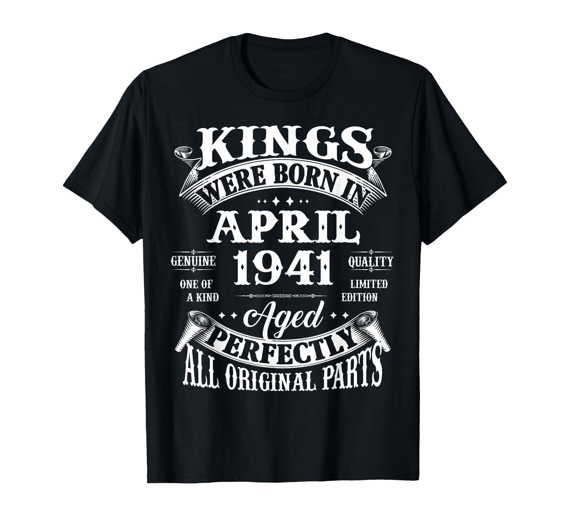 85Th Birthday Gift Kings Born April T-Shirt - Aesthetic Graphic Men Women - T-Shirt, Sweatshirt, Hoodie