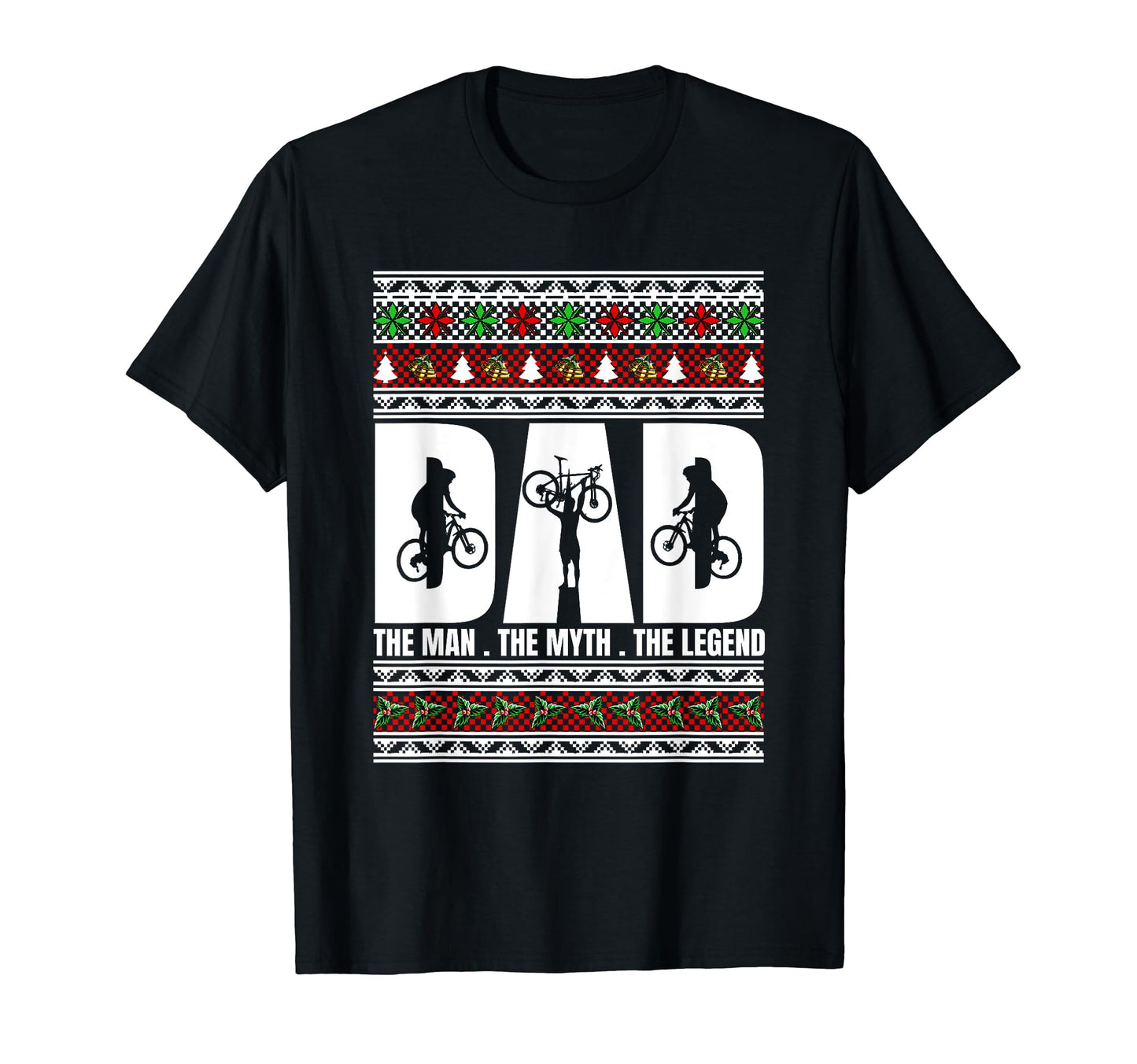 Dad Myth Legend Pajama Bike Biker T-Shirt - Minimalist Print Men Women - T-Shirt, Sweatshirt, Hoodie