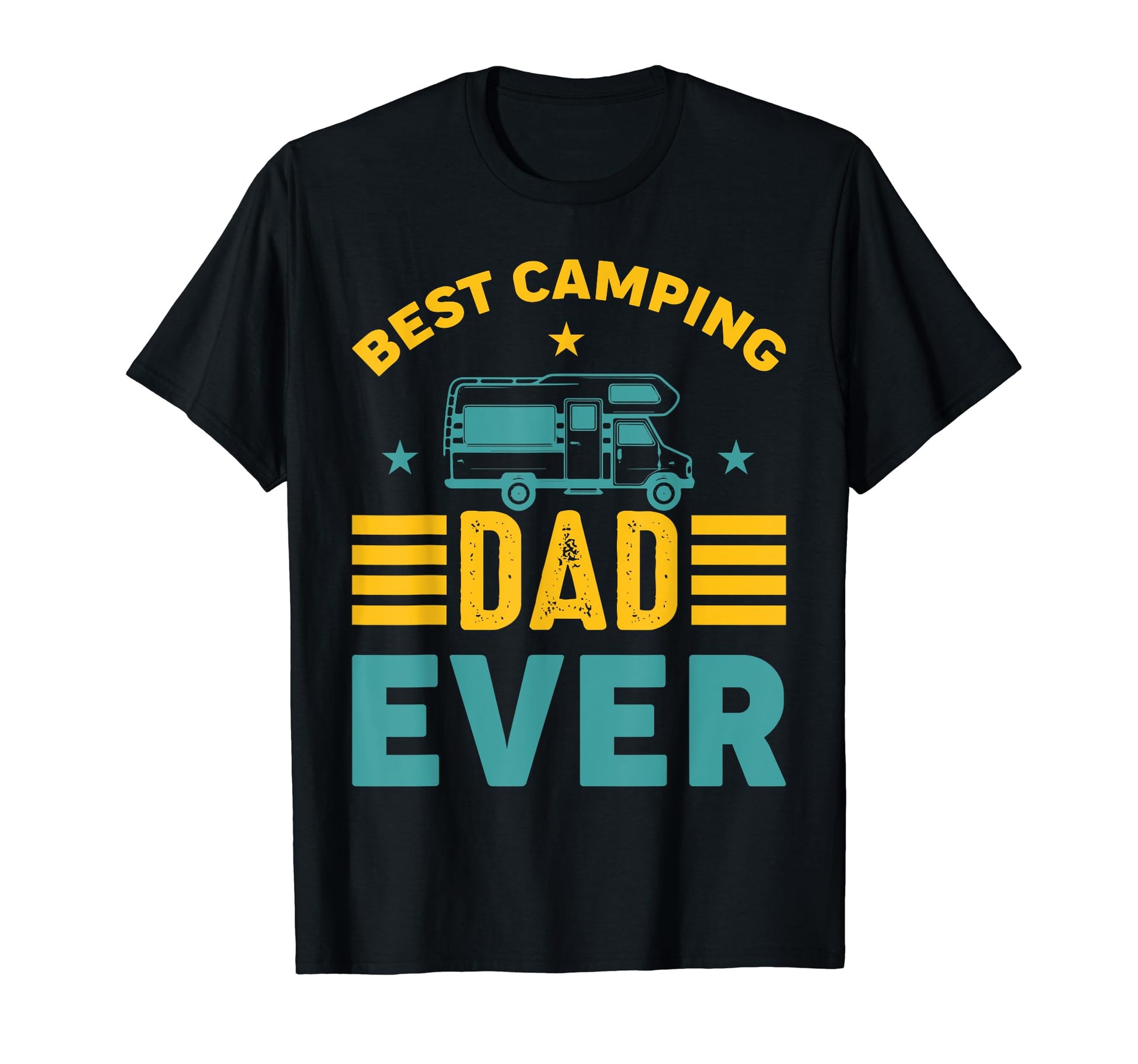 Best Camping Dad Ever Rv Hiking Camper T-Shirt - Trendy Graphic for Adults - T-Shirt, Sweatshirt, Hoodie