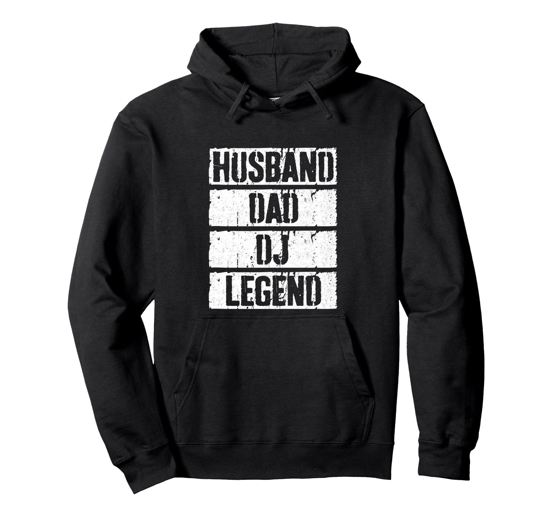 Husband Dad Dj Legend Fathers Day Hoodie - Novelty Apparel for Adults - T-Shirt, Sweatshirt, Hoodie