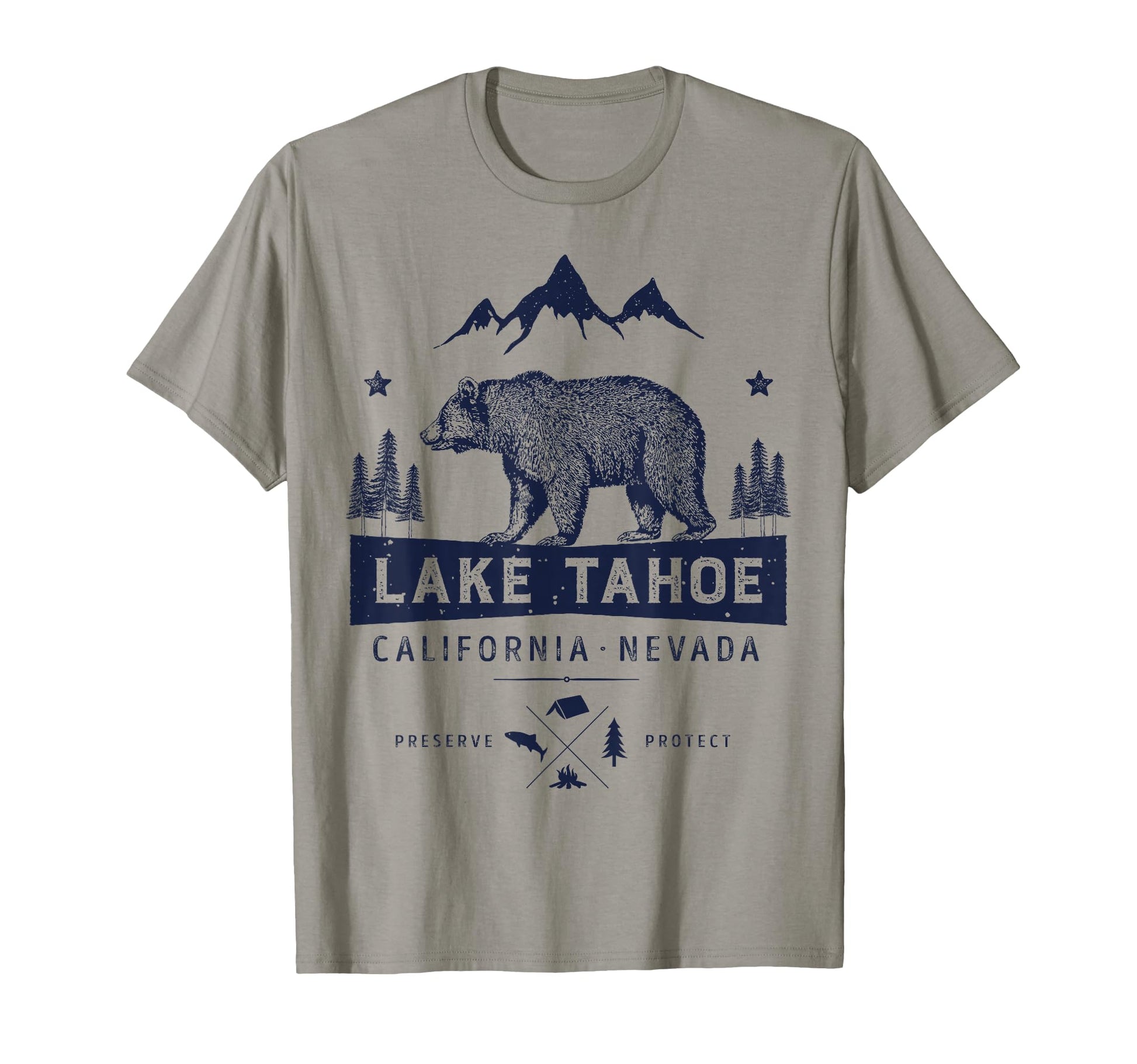 Lake Tahoe California Nevada Bear T-Shirt - Graphic Print Unisex - T-Shirt, Sweatshirt, Hoodie
