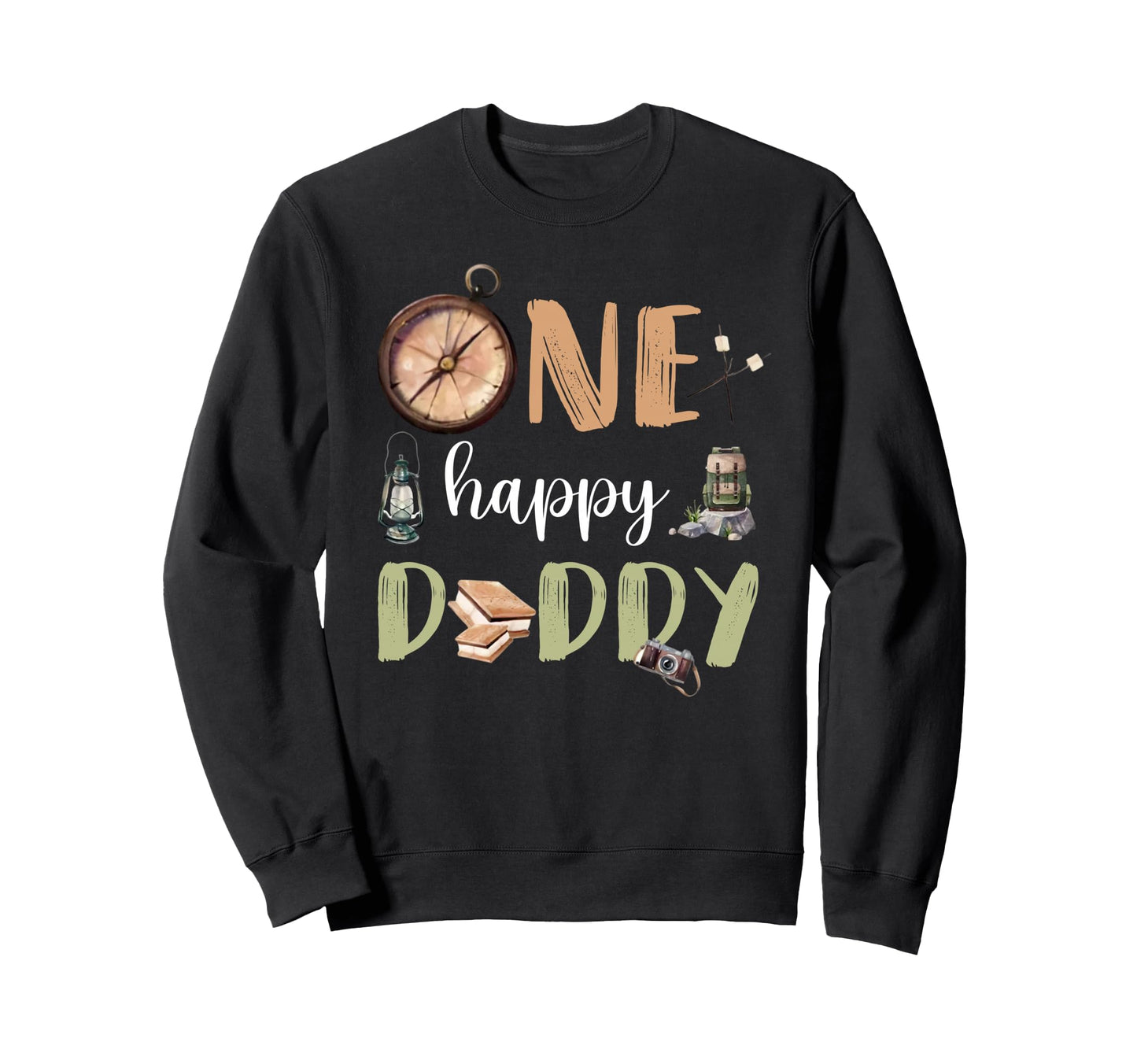 One Happy Daddy Camper 1St Sweatshirt - Aesthetic Graphic Men Women - T-Shirt, Sweatshirt, Hoodie