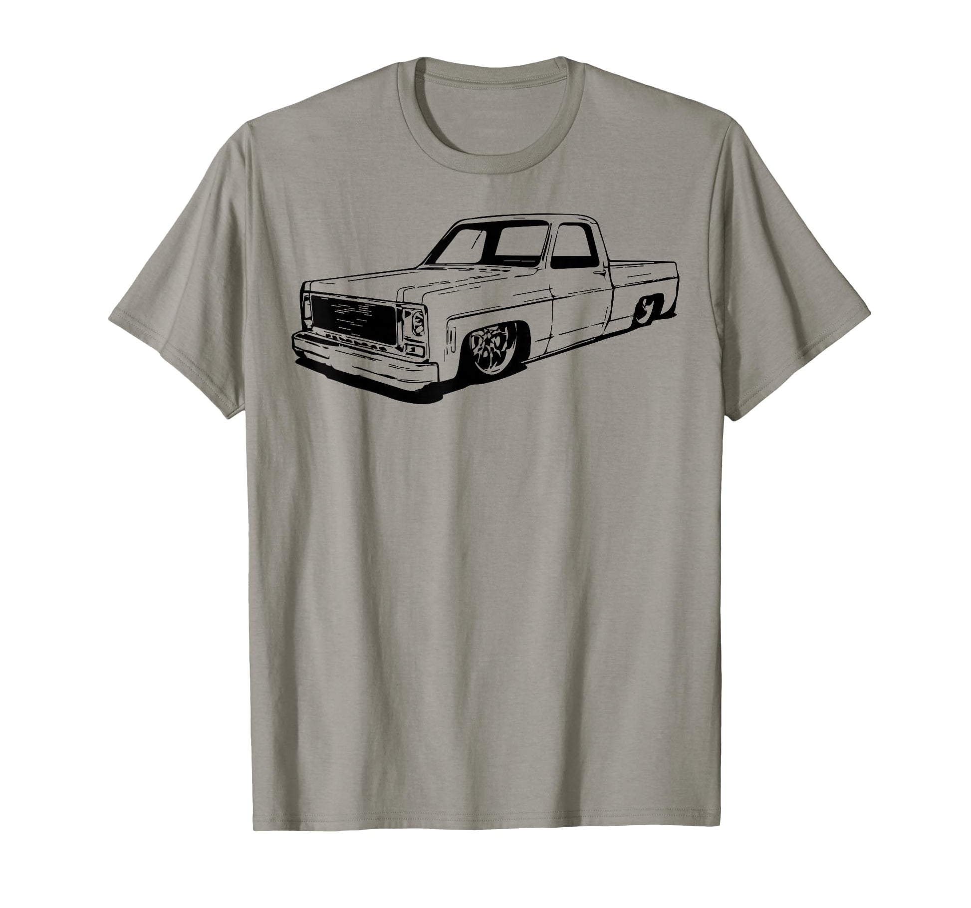 73 87 Mini C10 Truck Slammed Dad Gag T-Shirt - Novelty Apparel Men Women - T-Shirt, Sweatshirt, Hoodie