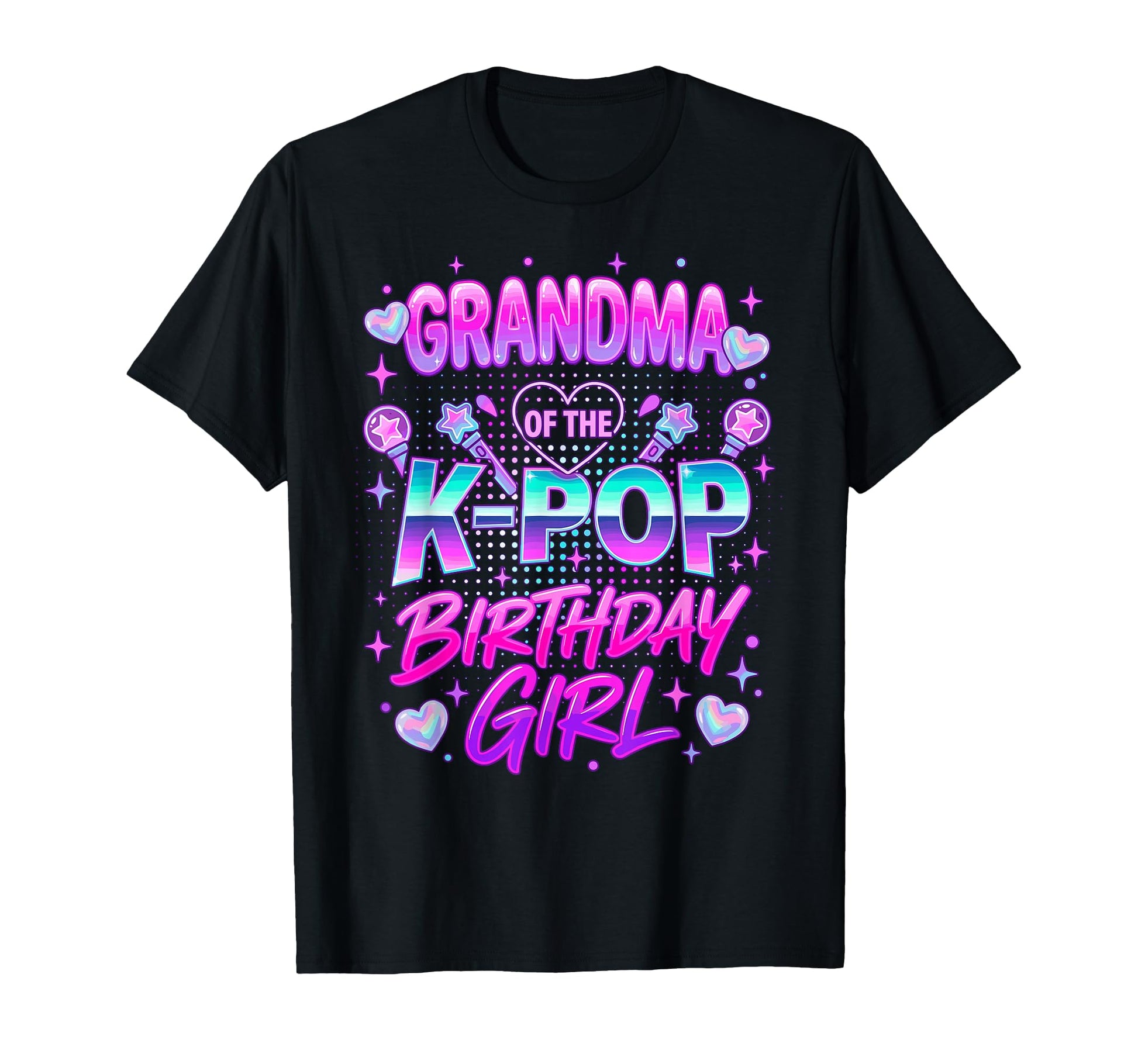Grandma K Pop Birthday Korean Music T-Shirt - Fun Novelty Design for Adults - T-Shirt, Sweatshirt, Hoodie