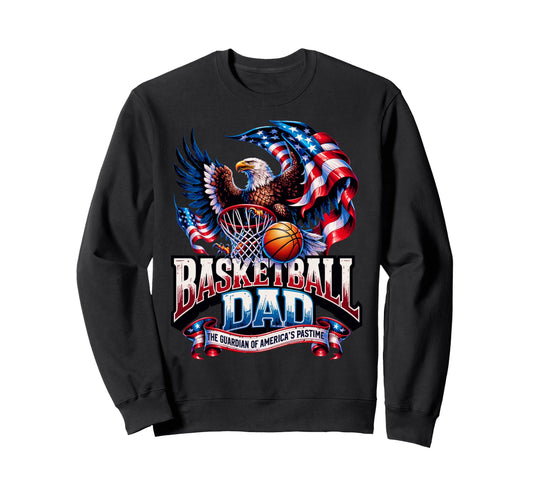 American Flag Basketball Patriotic Sweatshirt - Custom Art Print Men Women - T-Shirt, Sweatshirt, Hoodie