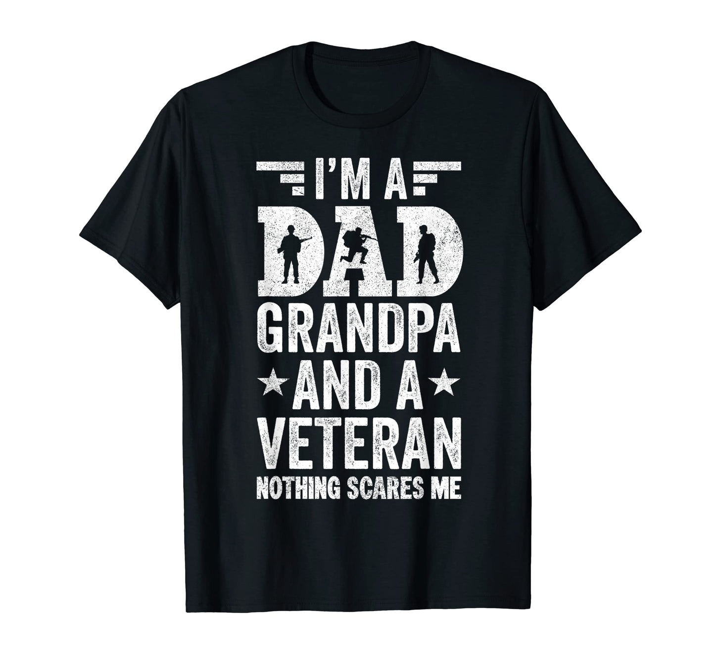 Proud Veteran Dad And Grandpa Army T-Shirt - Custom Art Print Unisex - T-Shirt, Sweatshirt, Hoodie