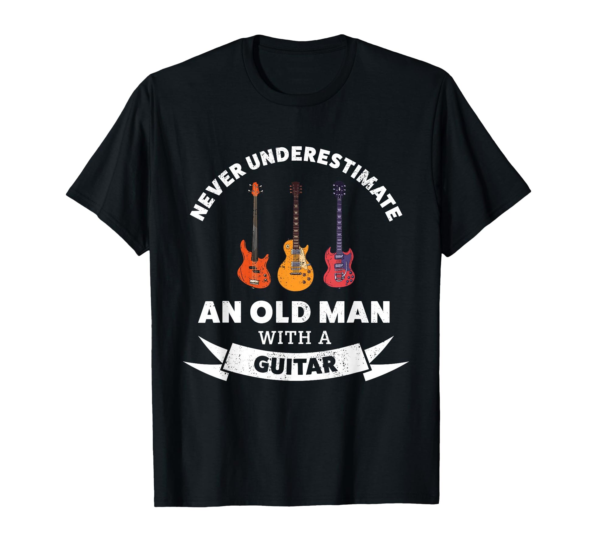 Old Guitar Funny Music Gift T-Shirt - Streetwear Style for Adults - T-Shirt, Sweatshirt, Hoodie