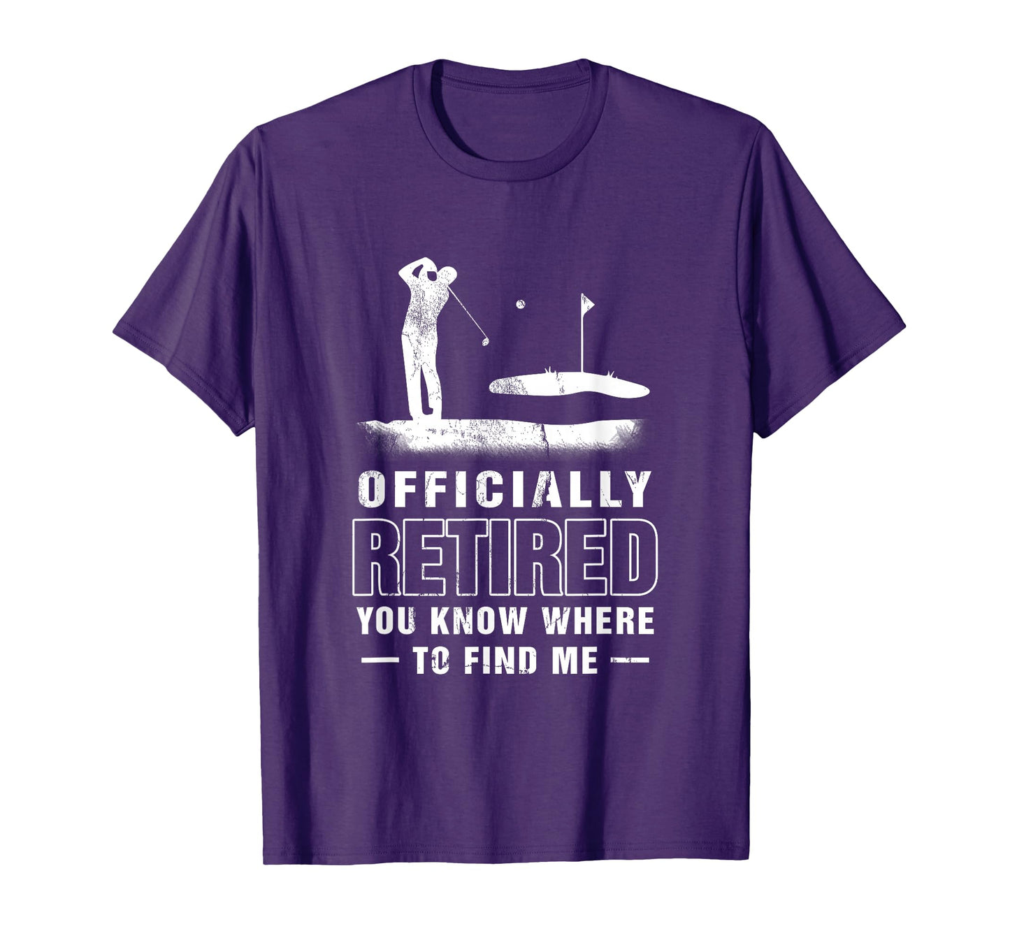 Officially Retired Golf Dad Golfing T-Shirt - Aesthetic Graphic Unisex - T-Shirt, Sweatshirt, Hoodie