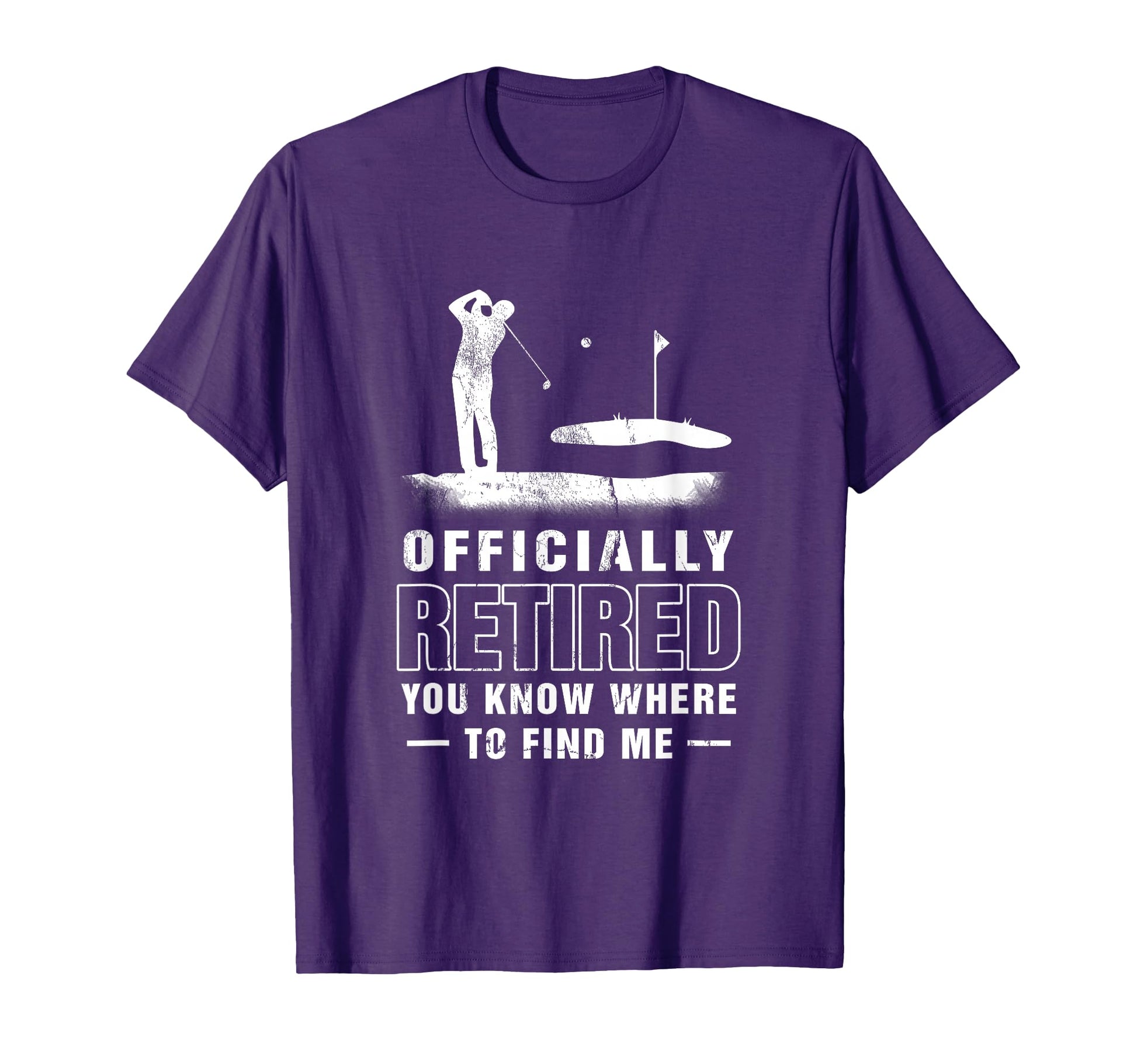 Officially Retired Golf Dad Golfing T-Shirt - Aesthetic Graphic Unisex - T-Shirt, Sweatshirt, Hoodie