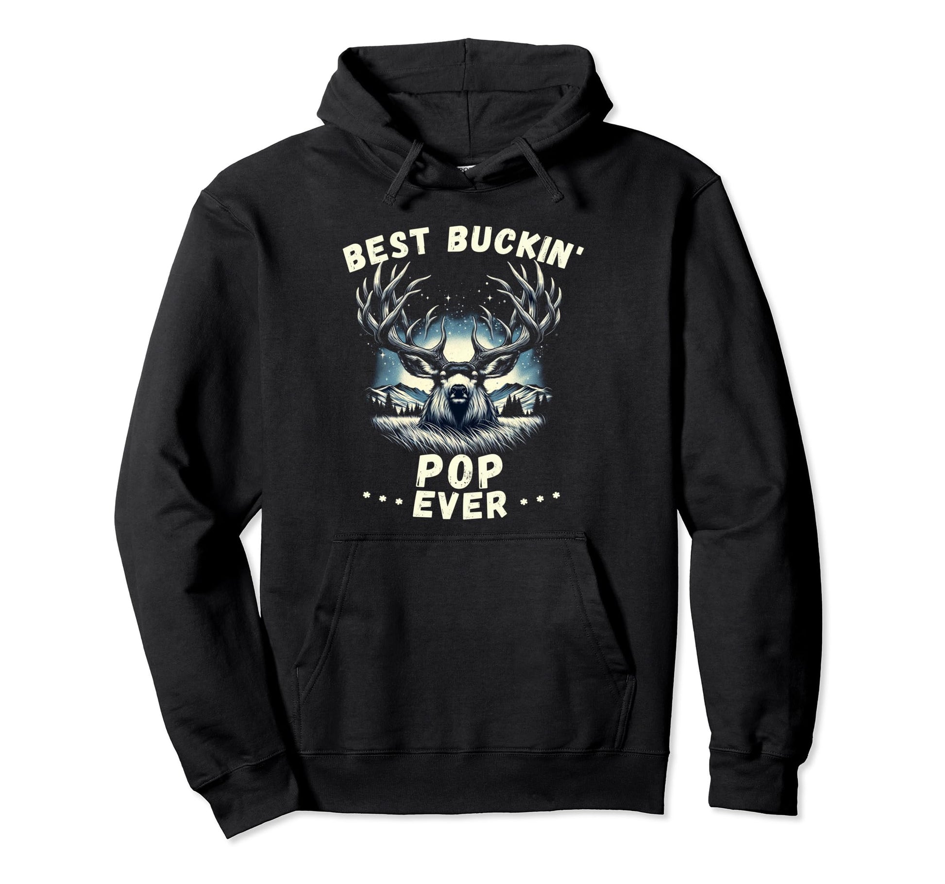 Novelty Big Buck Fathers Day Best Buckin Hoodie - Graphic Print for Adults - T-Shirt, Sweatshirt, Hoodie