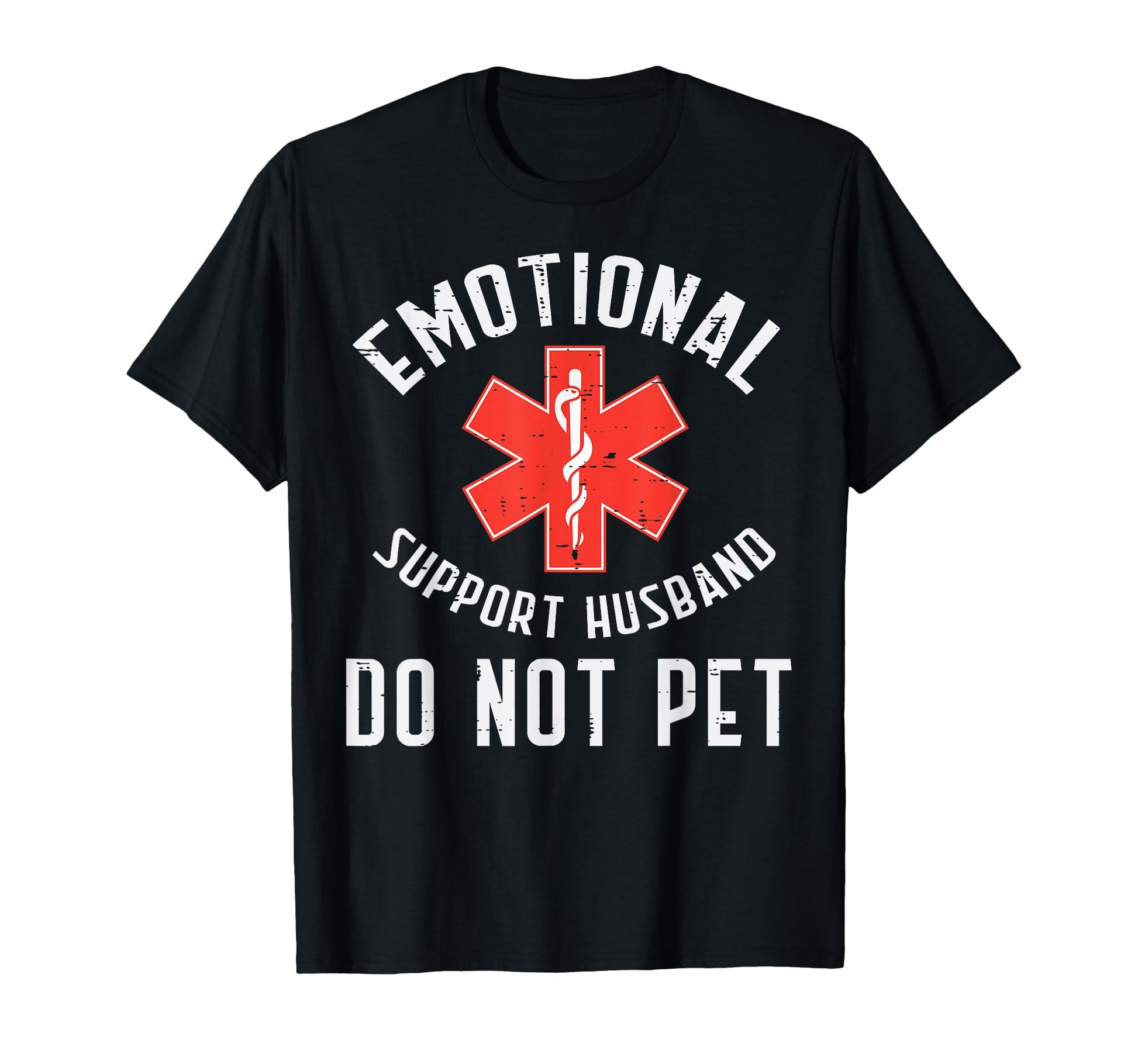Emotional Support Husband Do Not Pet T-Shirt - Minimalist Print for Adults - T-Shirt, Sweatshirt, Hoodie