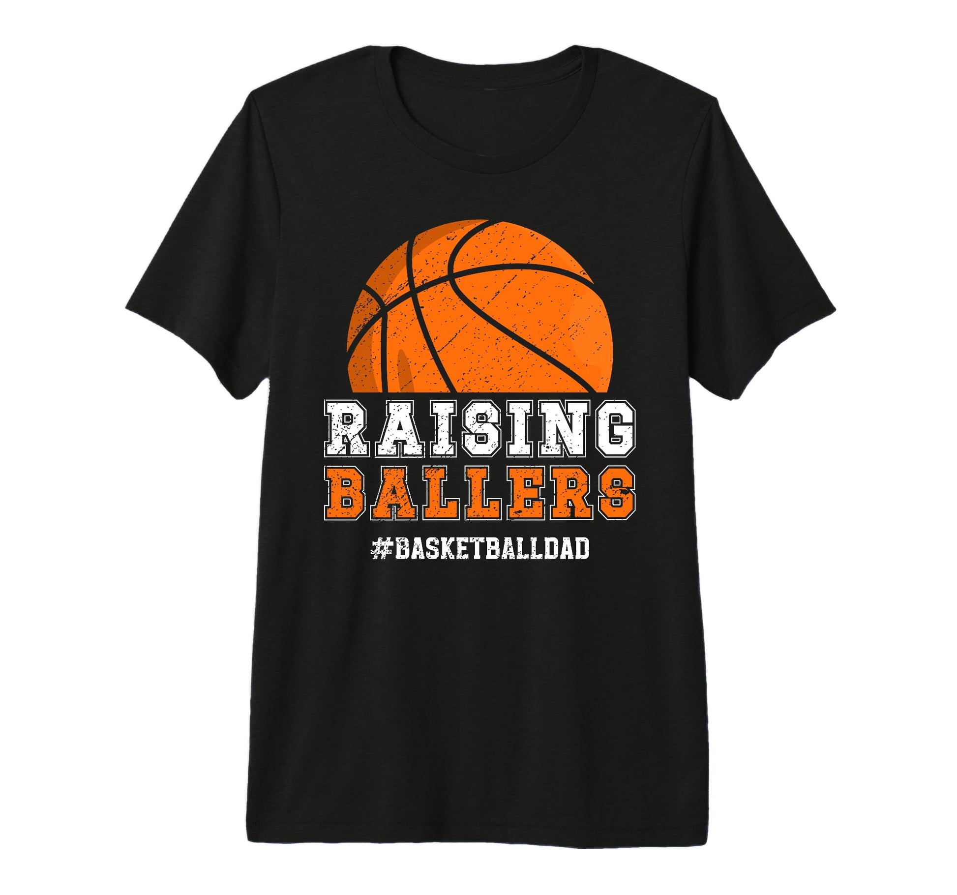 Mens Raising Ballers Basketball Dad T-Shirt - Unique Graphic for Adults - T-Shirt, Sweatshirt, Hoodie
